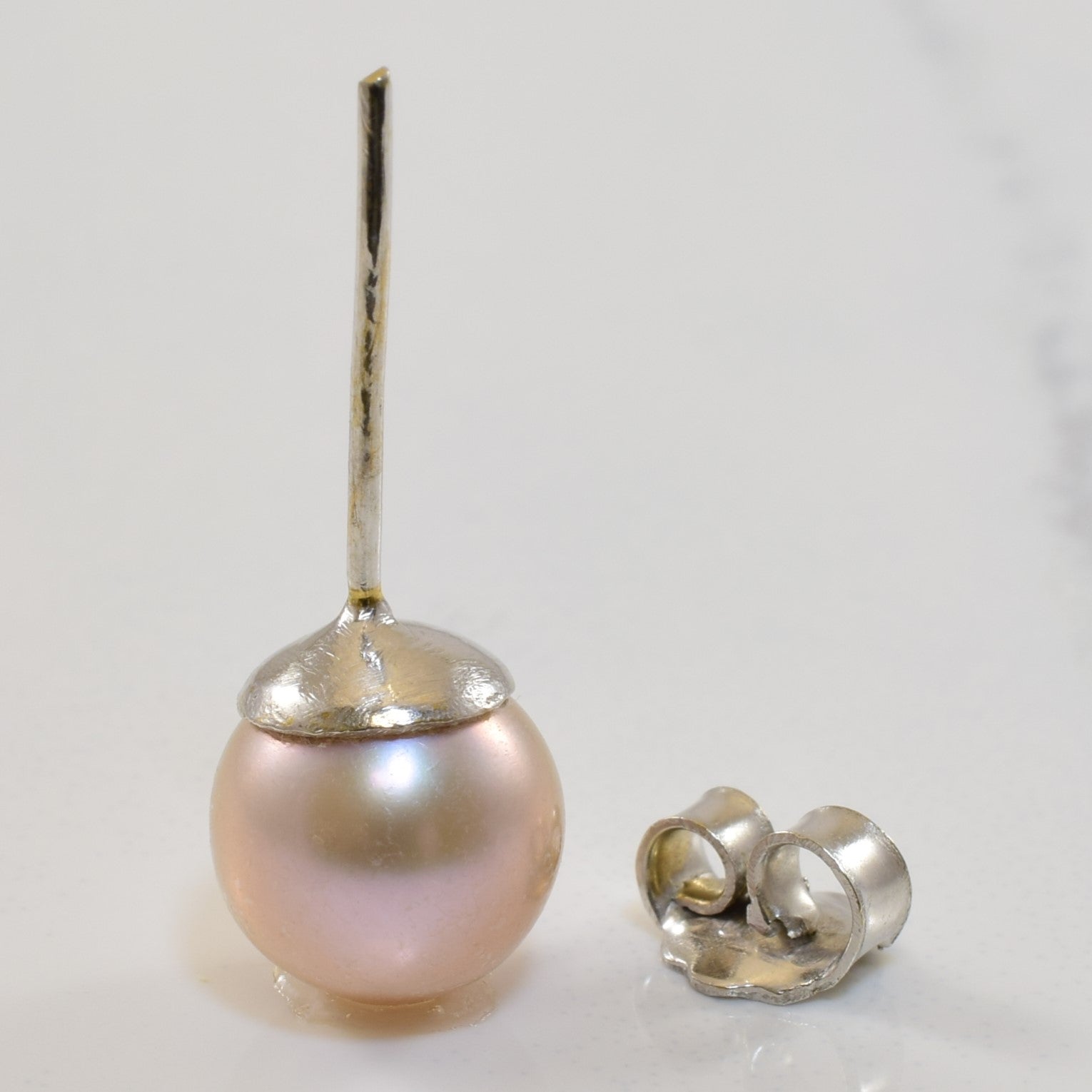 Pink Pearl Stud Earrings | 7.75ctw |