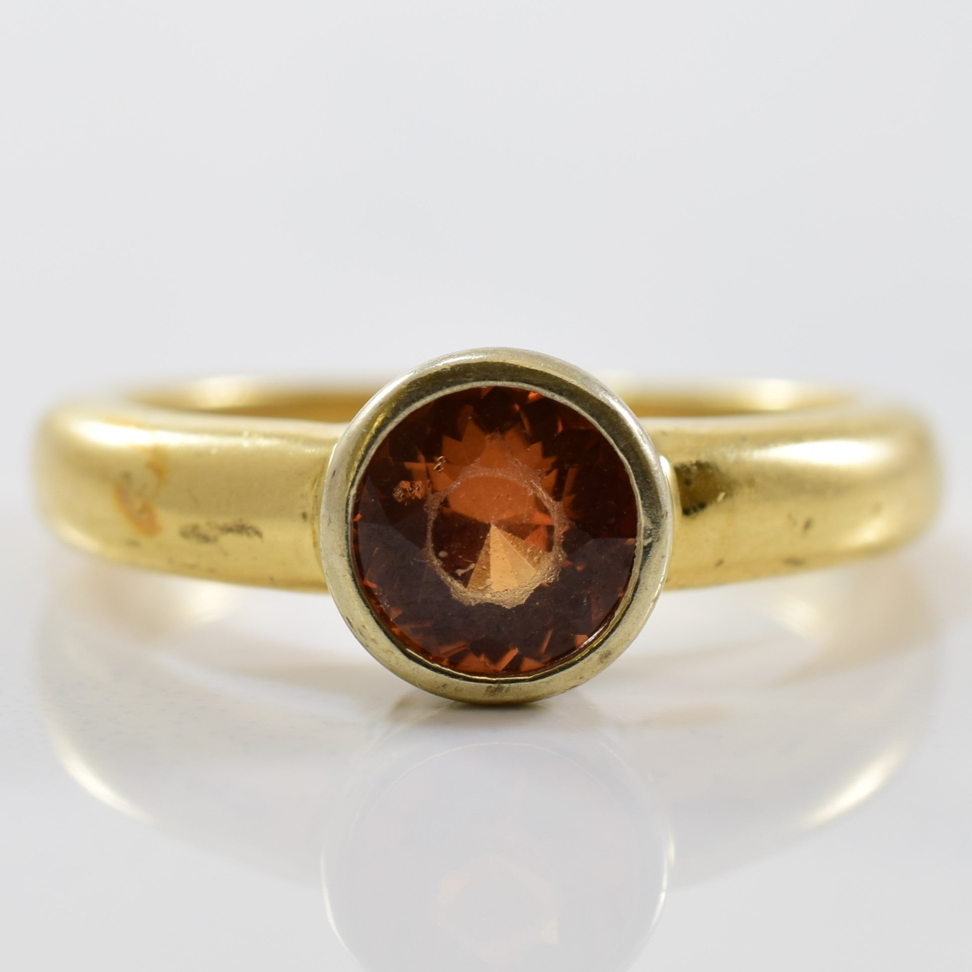 Spessartite Garnet Solitaire Ring | 1.10ct | SZ 5.75 |