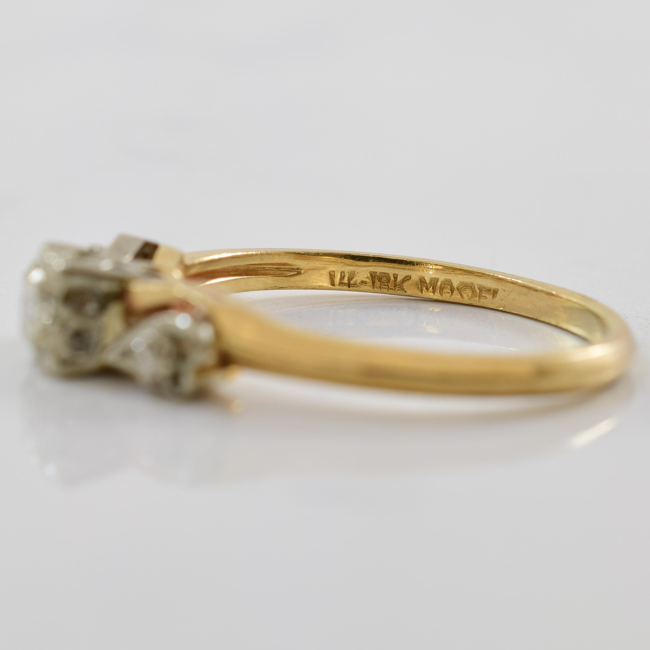 Retro Heart Twist Diamond Ring | 0.12ctw | SZ 7.5 |