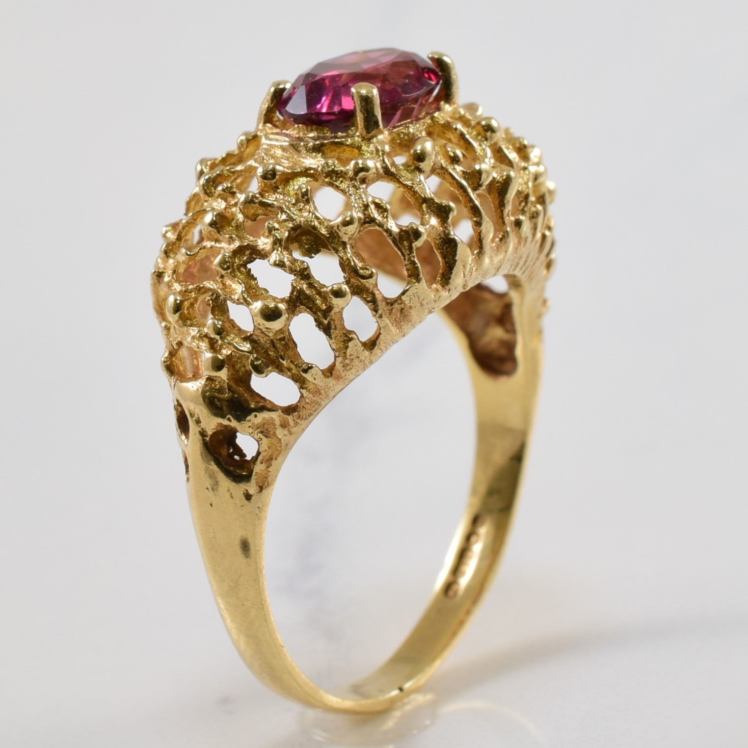 Open Work Garnet Ring | 1.50ct | SZ 6.5 |