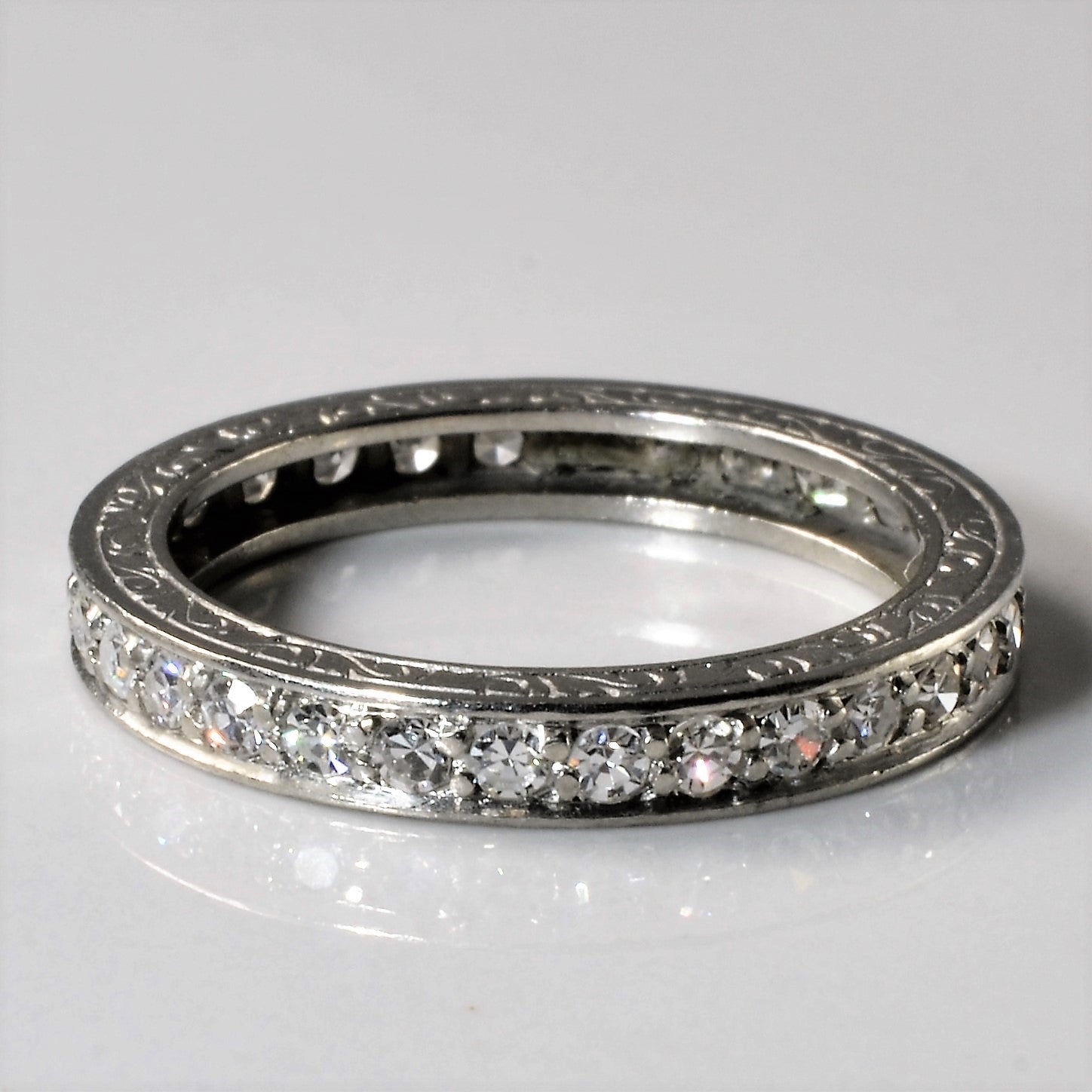 Platinum Diamond Eternity Band | 0.55ctw | SZ 6.25 |