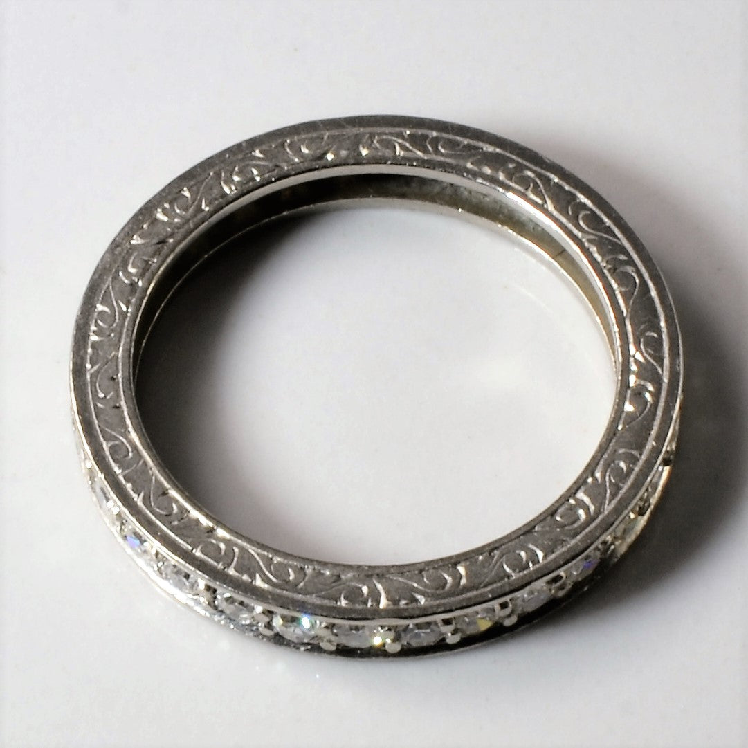 Platinum Diamond Eternity Band | 0.55ctw | SZ 6.25 |