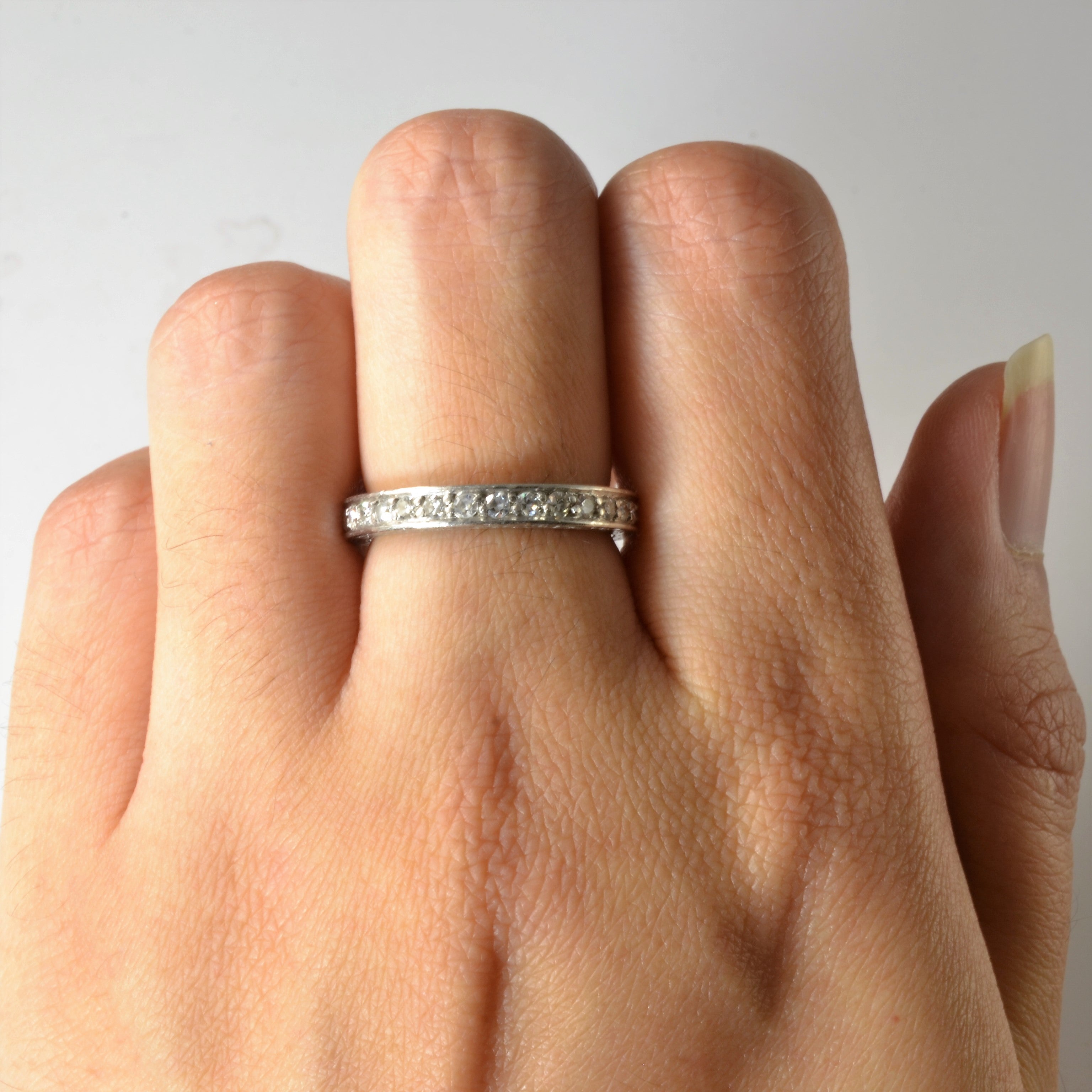 Platinum Diamond Eternity Band | 0.55ctw | SZ 6.25 |