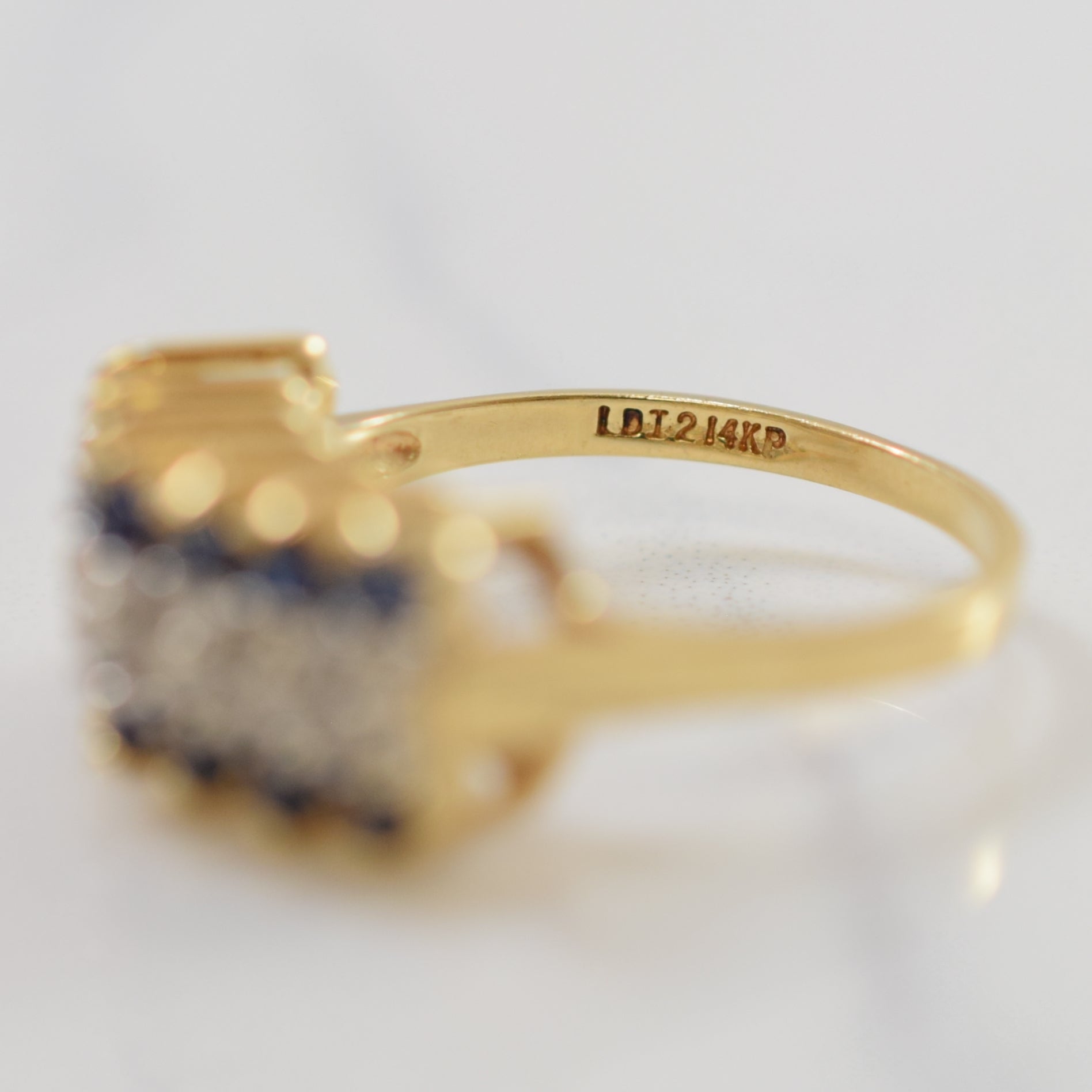 Triple Row Sapphire & Diamond Ring | 0.84ctw, 0.04ctw | SZ 6.25 |