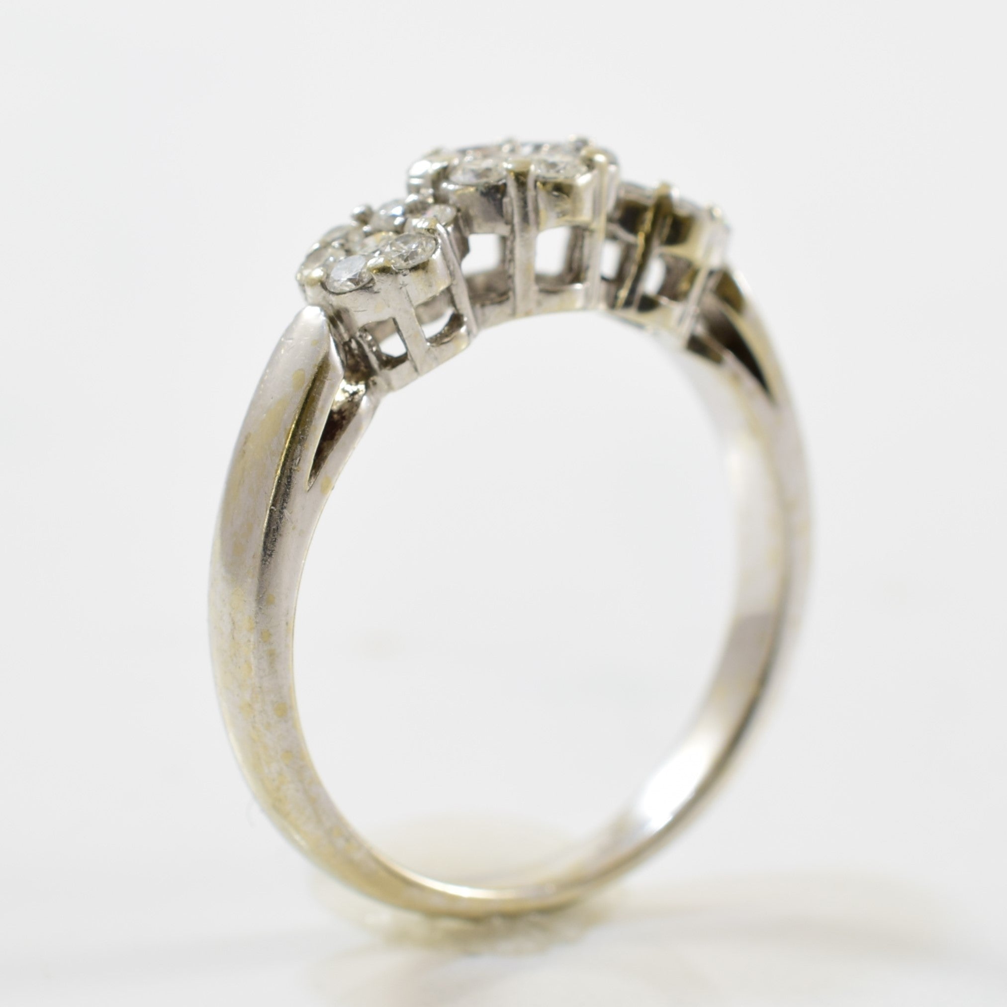Triple Diamond Cluster Ring | 0.33ctw | SZ 6.75 |