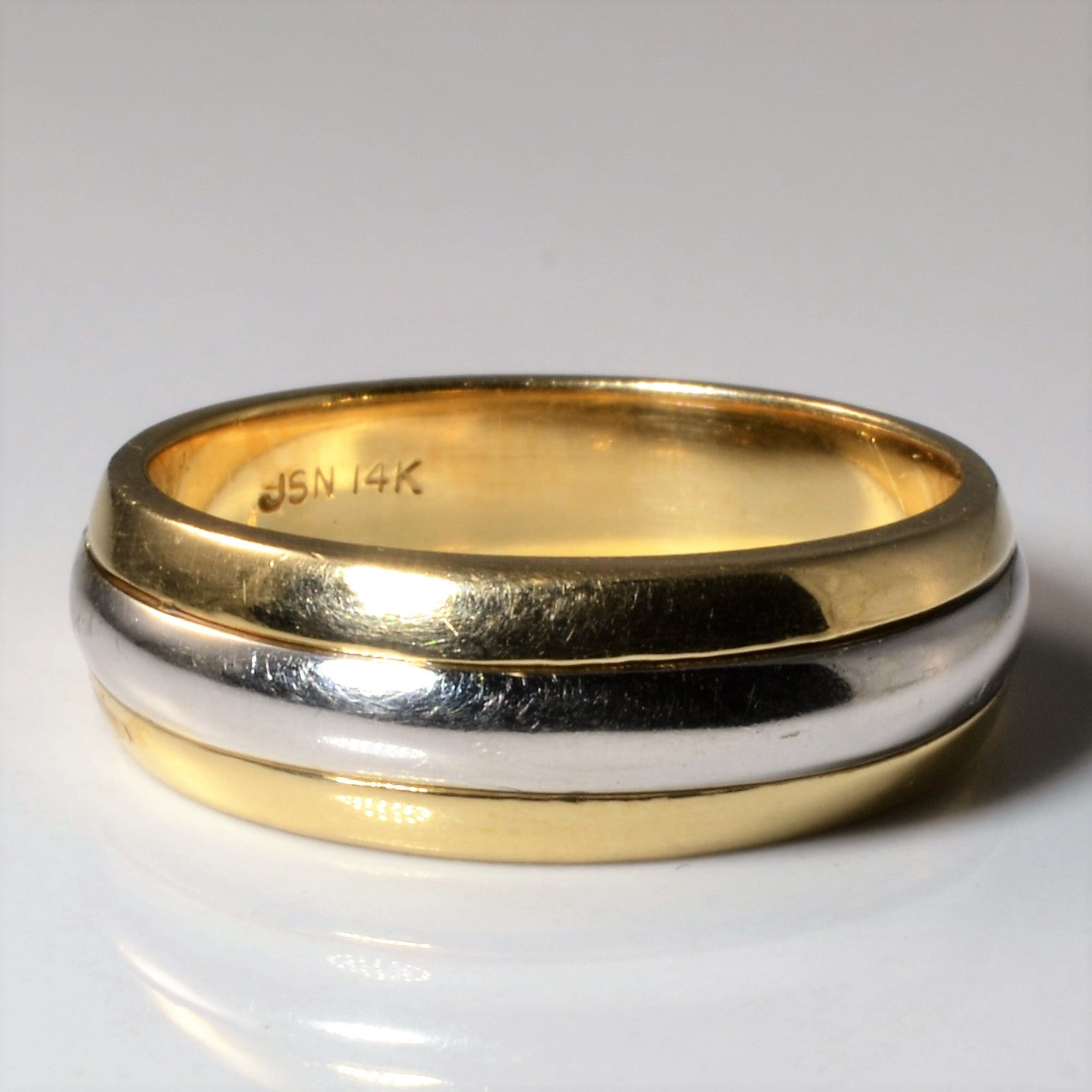 Two Tone Gold Band | SZ 9.5 |