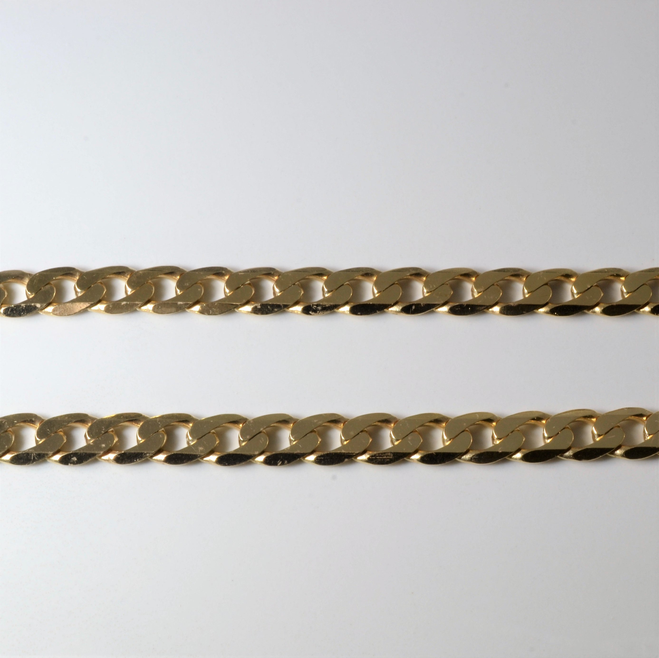 9k Yellow Gold Curb Link Chain | 20"|