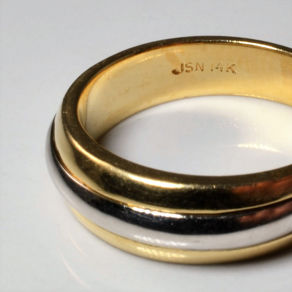 Two Tone Gold Band | SZ 9.5 |