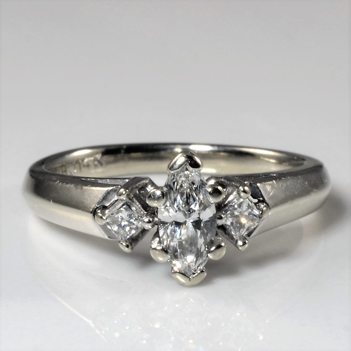 Marquise Three Stone Diamond Ring | 0.43ctw | SZ 4.5 |