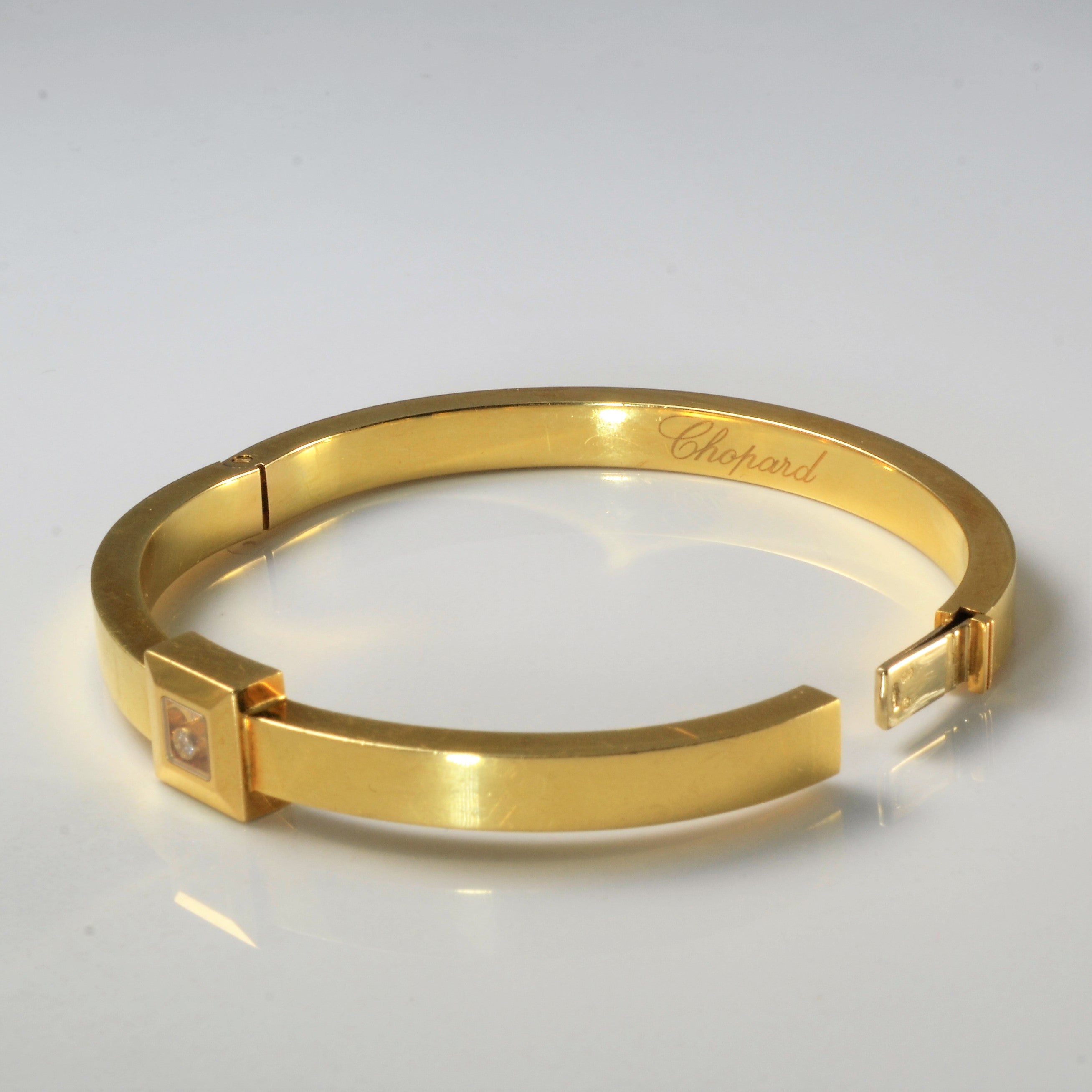 'Chopard' Happy Diamonds Icons Square Bracelet | 0.03ct | SZ 6.5" |