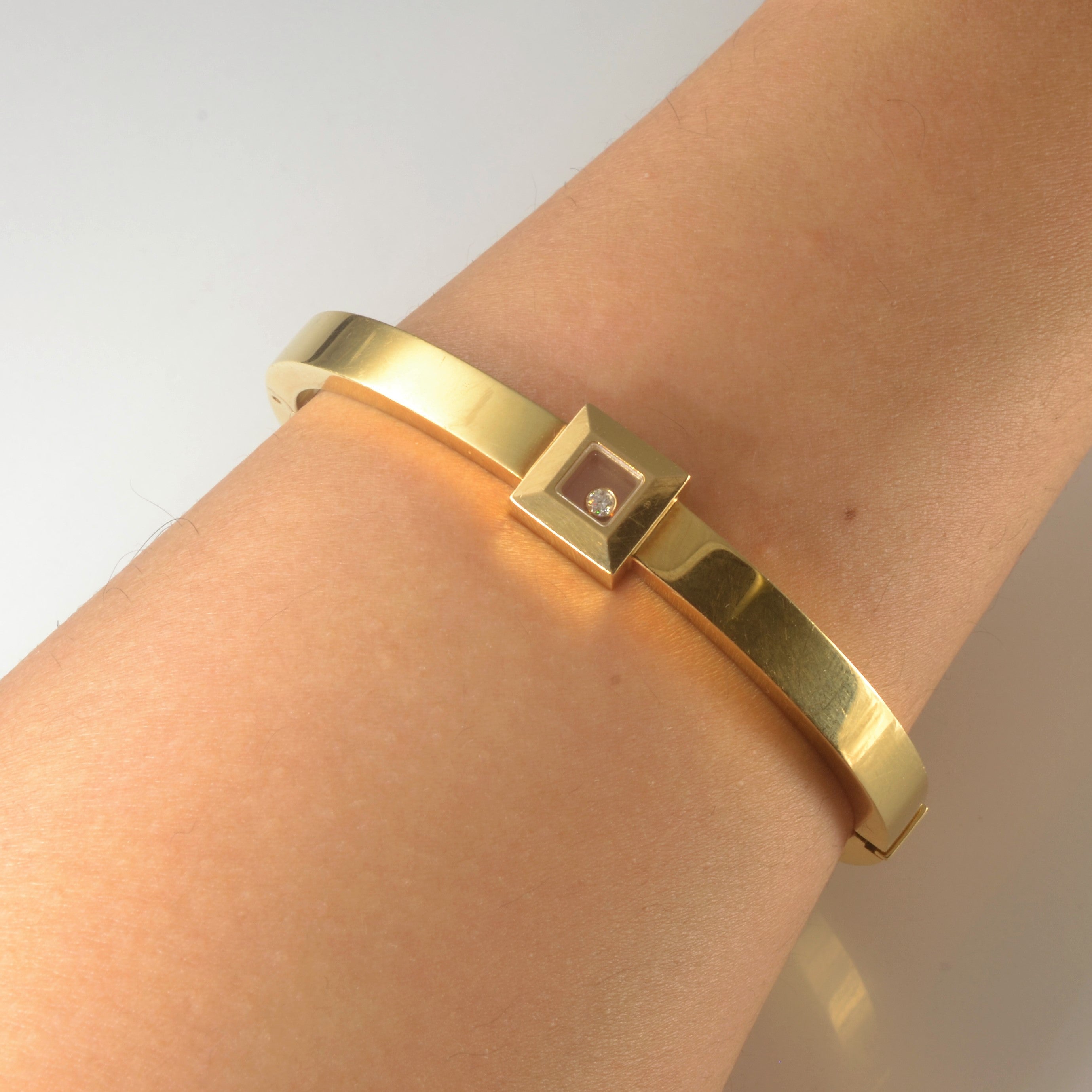 'Chopard' Happy Diamonds Icons Square Bracelet | 0.03ct | SZ 6.5" |