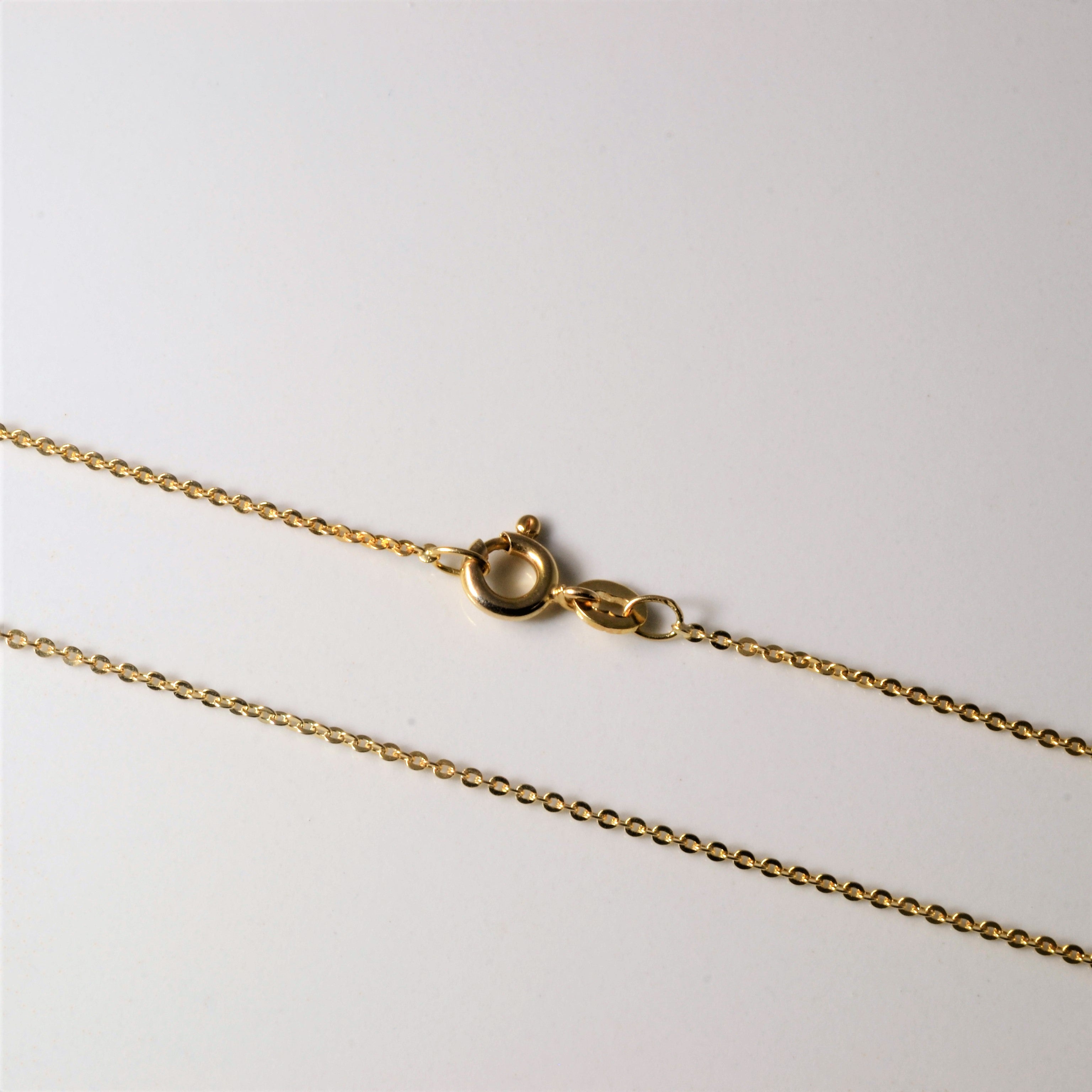 10k Yellow Gold Rolo Link Chain | 16"|