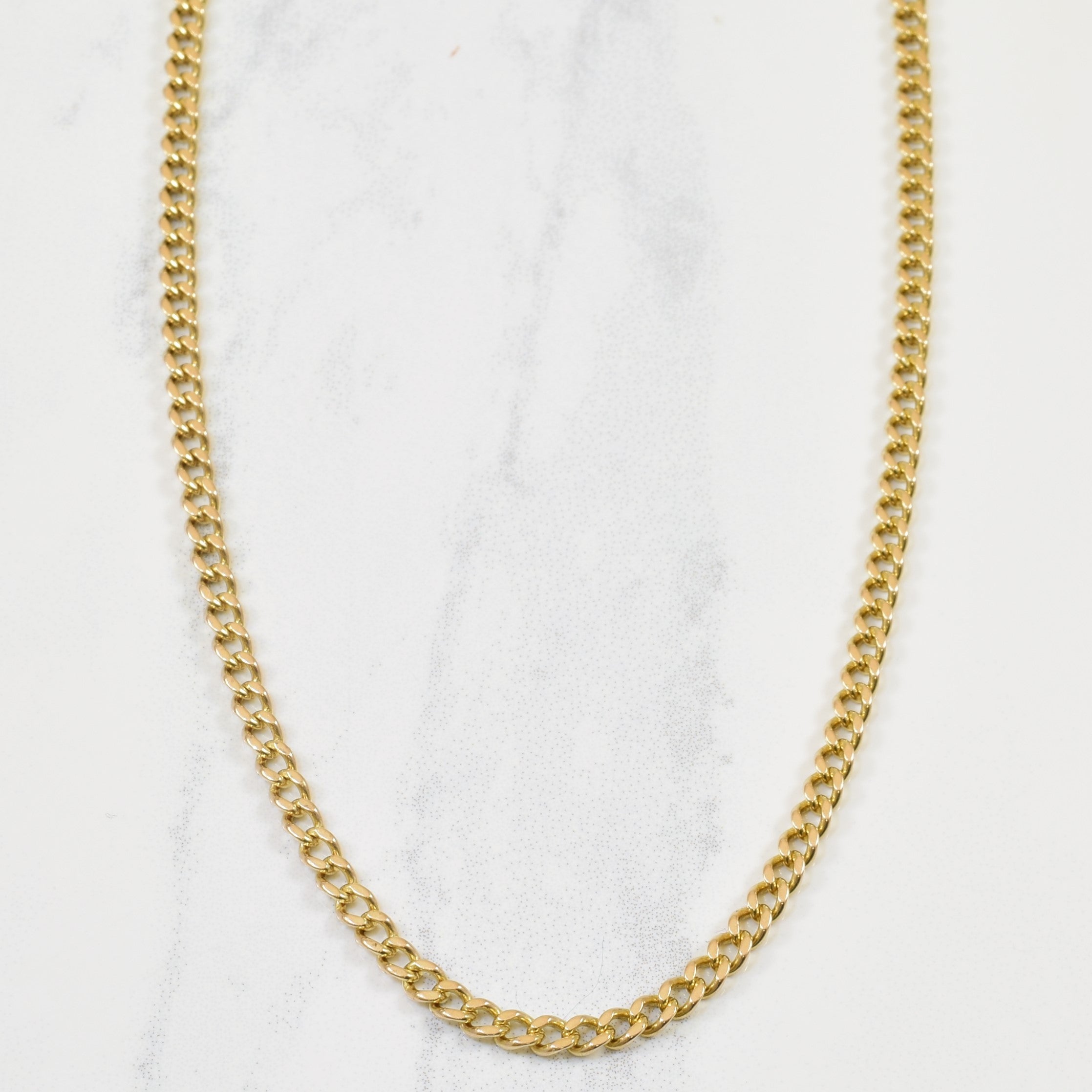 9k Yellow Gold Curb Chain | 16" |