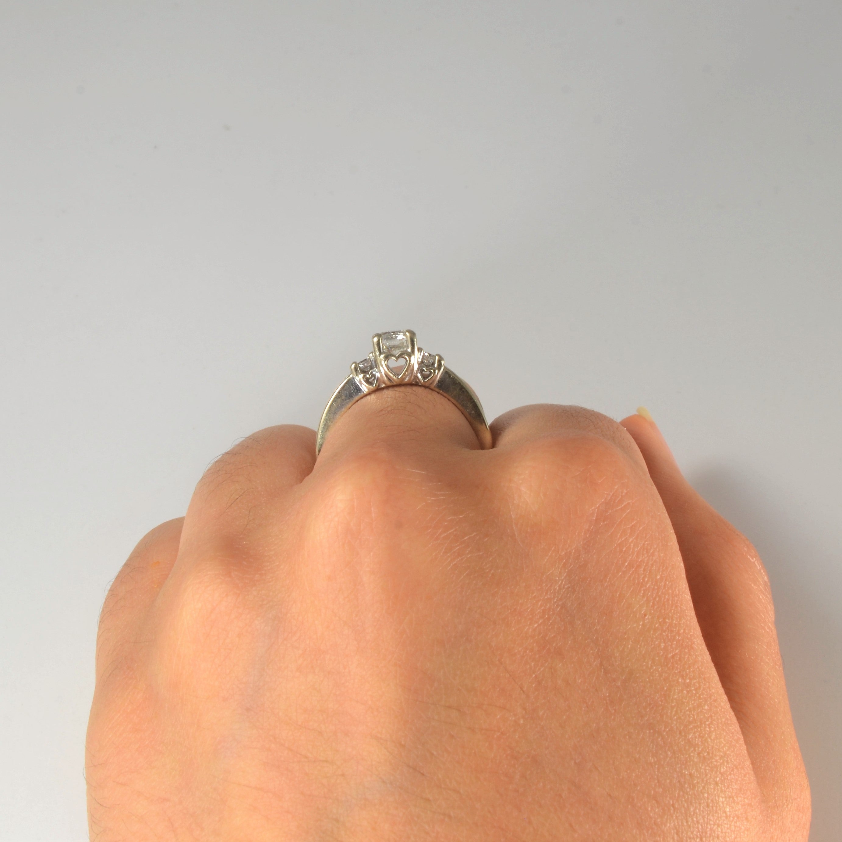 Channel Accented Three Stone Diamond Ring | 0.87ctw | SZ 7 |