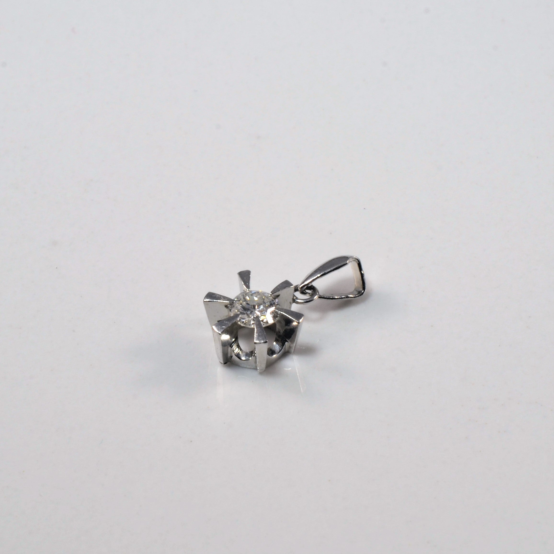 Old European Solitaire Diamond Pendant | 0.22ct |
