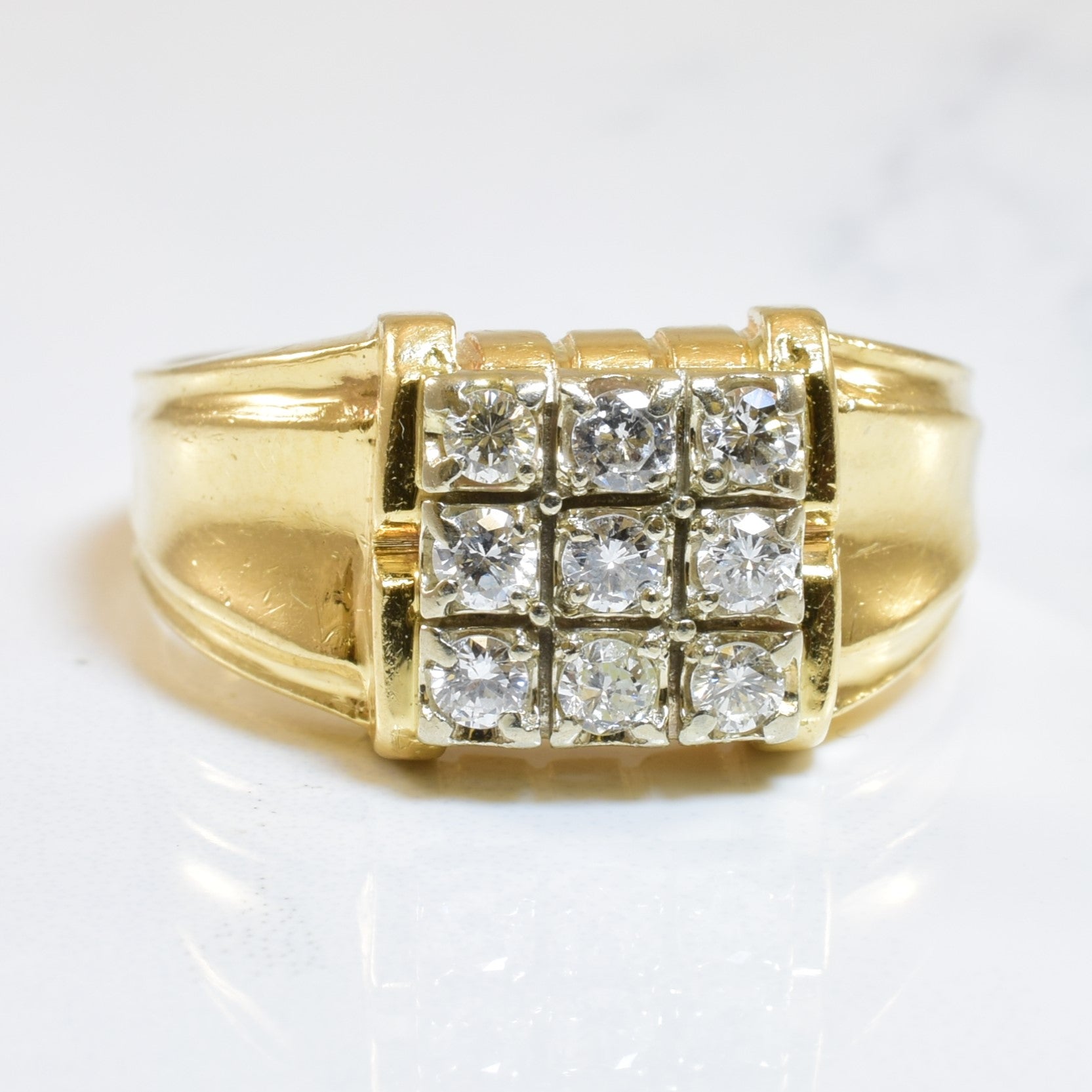 Cluster Grid Diamond Ring | 0.45ctw | SZ 10.25 |