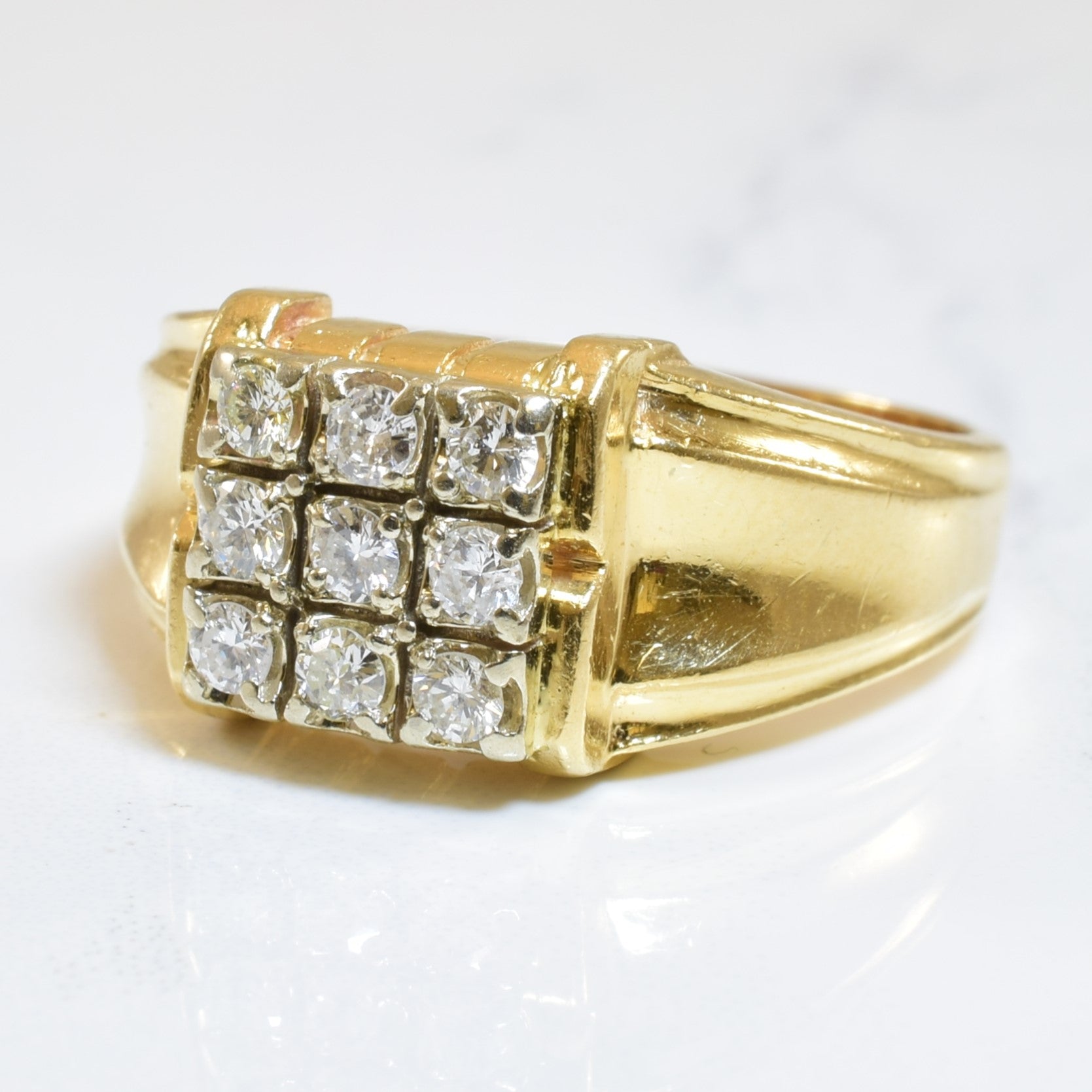 Cluster Grid Diamond Ring | 0.45ctw | SZ 10.25 |