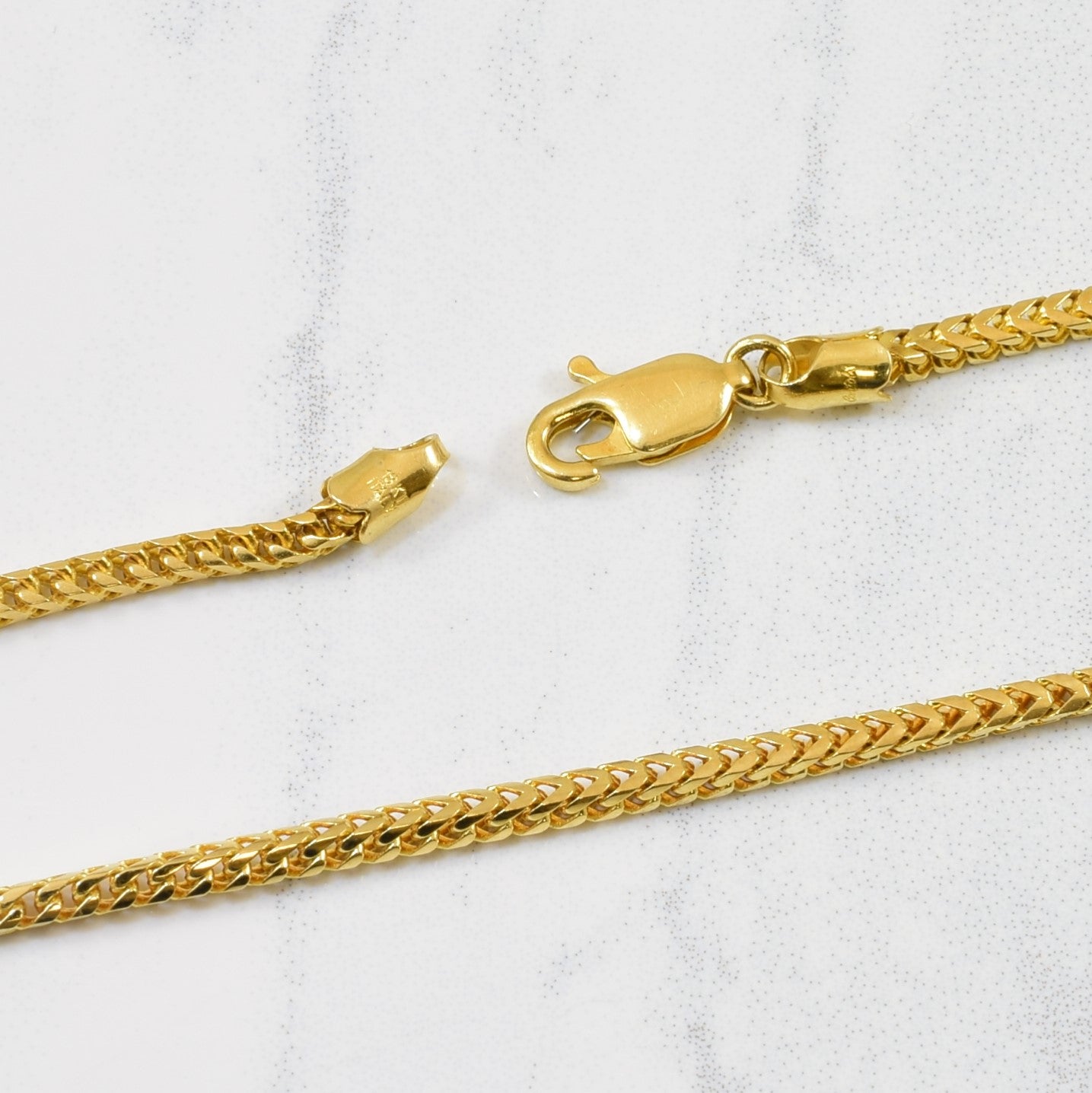 18k Yellow Gold Wheat Chain | 18" |
