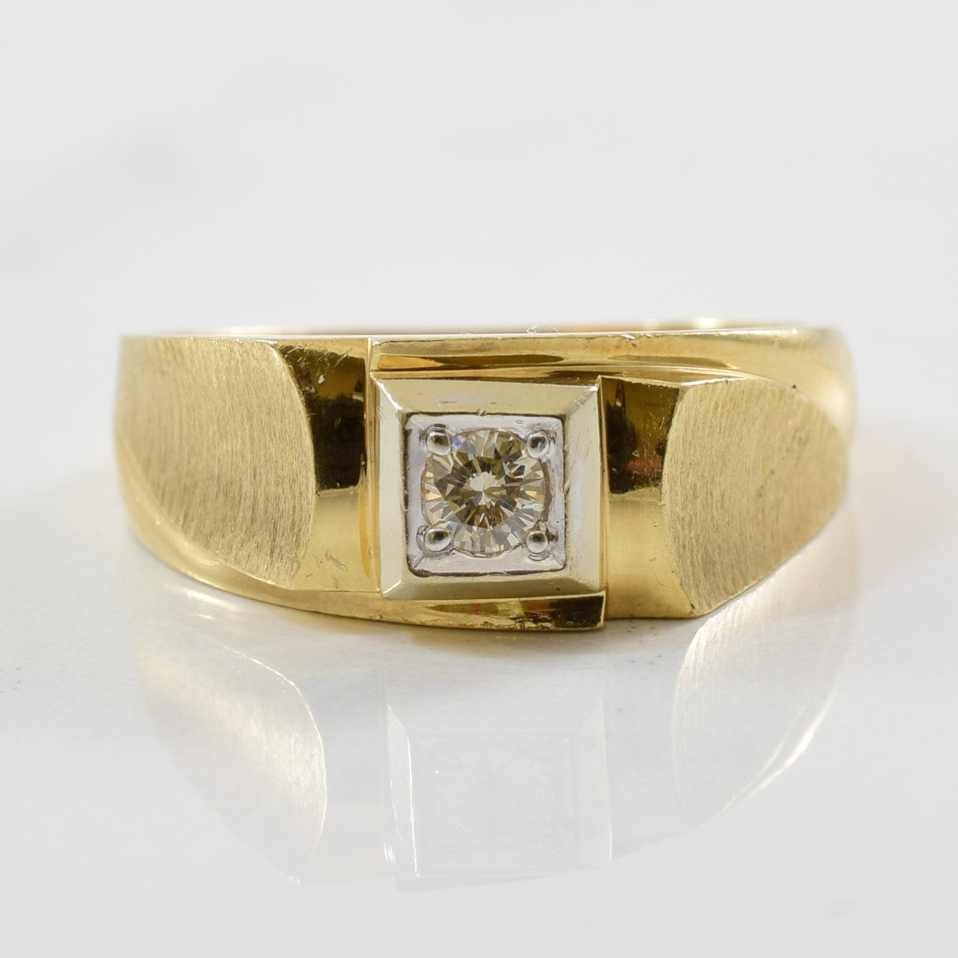 Textured Bypass Diamond Band | 0.14ct | SZ 9.25 |