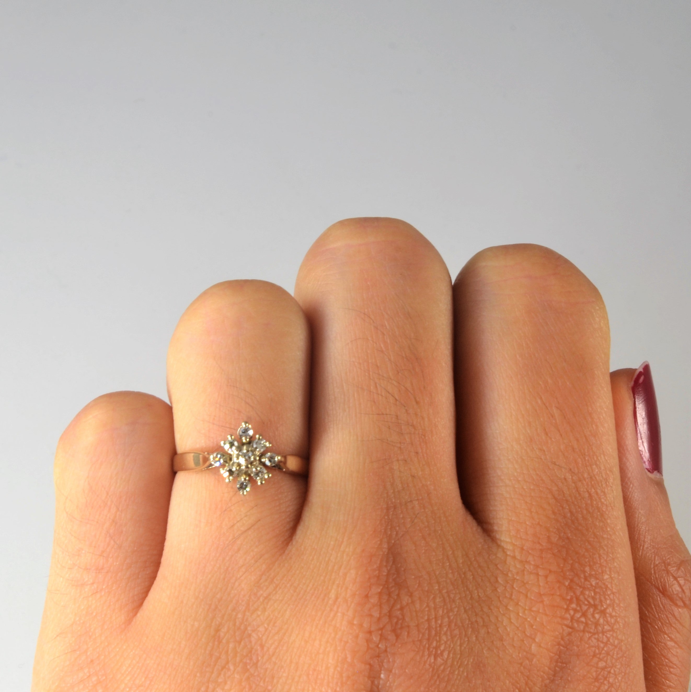 Petite Diamond Cluster Ring | 0.14ctw | SZ 4.5 |