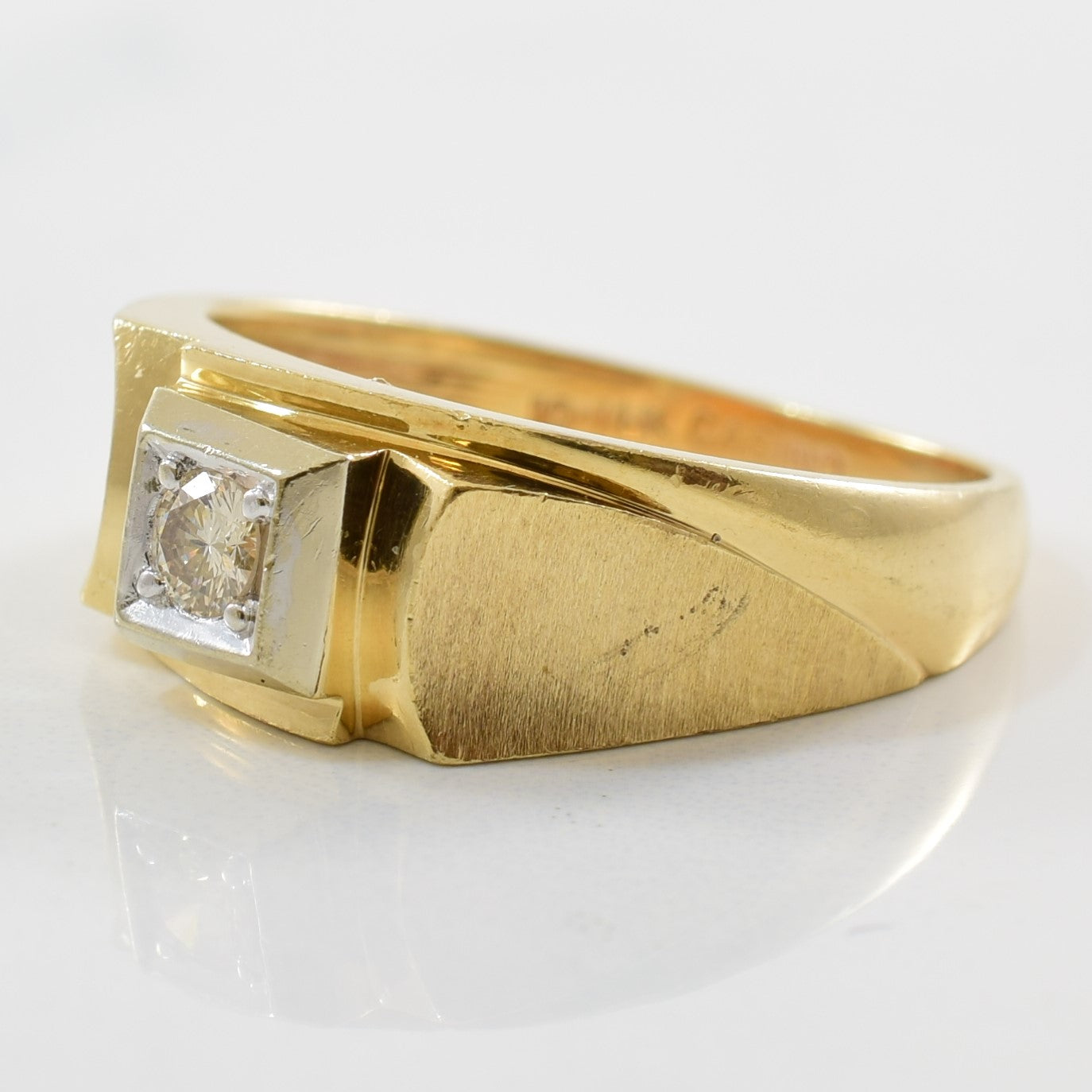 Textured Bypass Diamond Band | 0.14ct | SZ 9.25 |