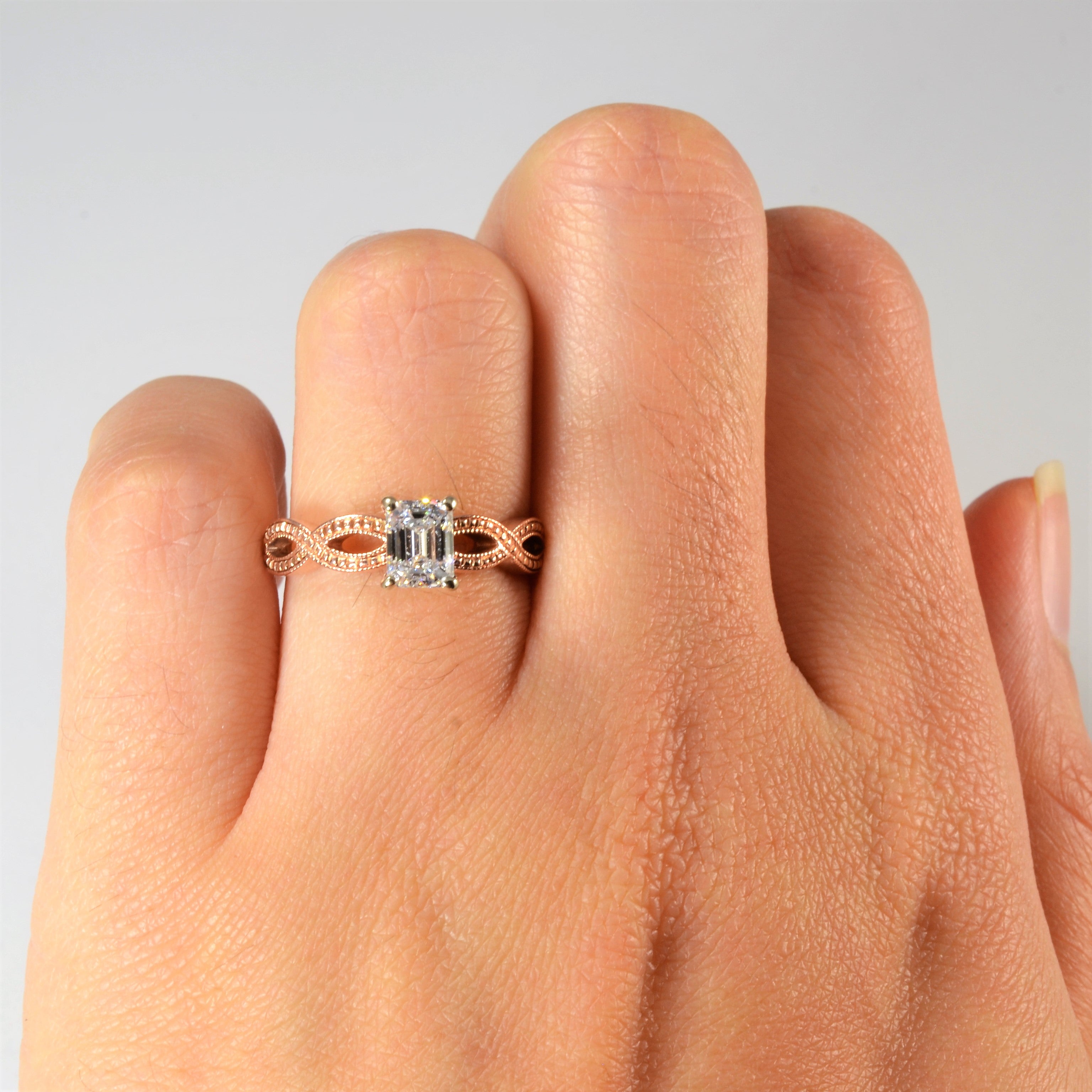 'James Allen' GIA Diamond Infinity Design Engagement Ring | GIA 0.71ct VS2 D | SZ 5.5 |