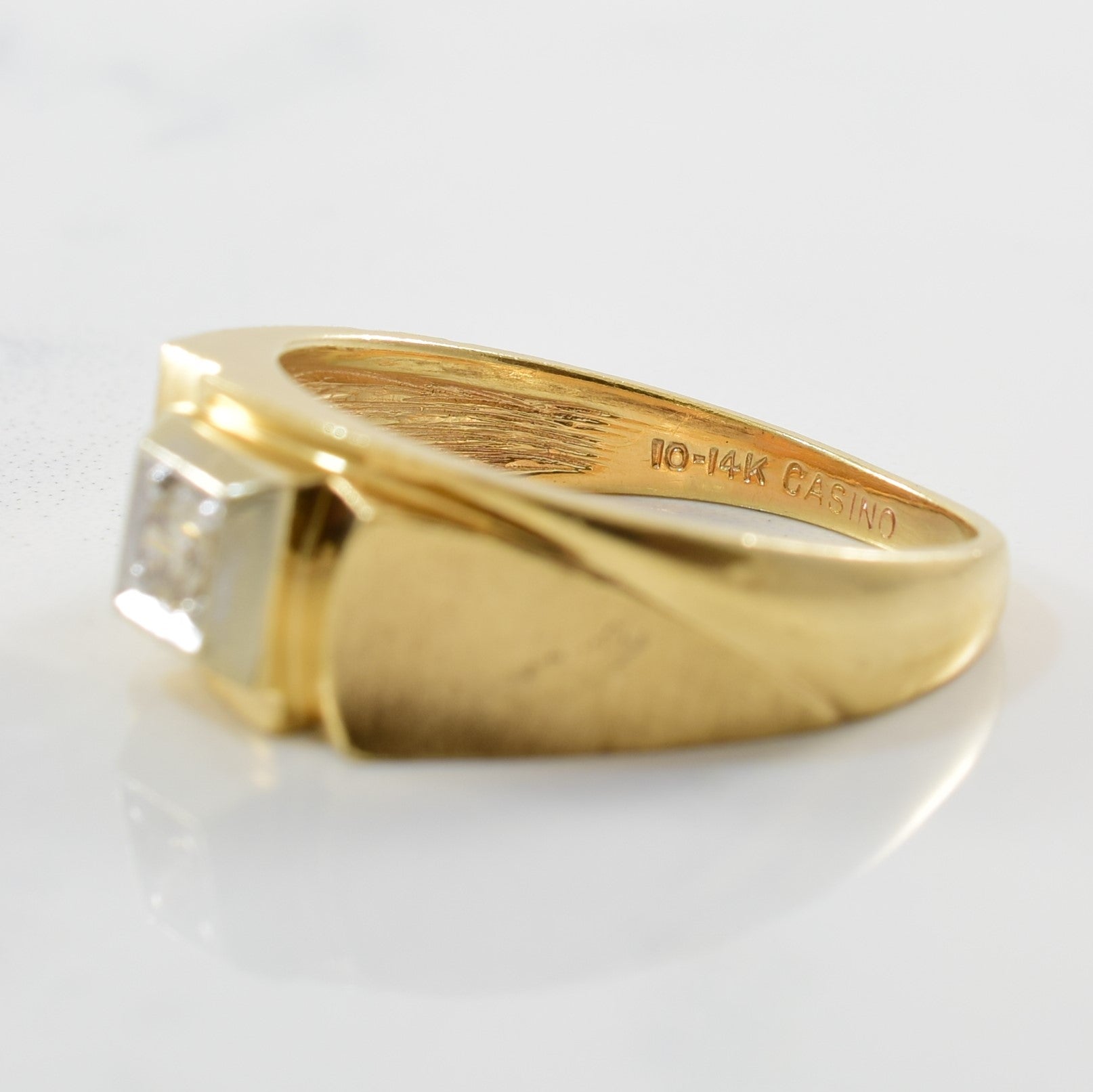 Textured Bypass Diamond Band | 0.14ct | SZ 9.25 |