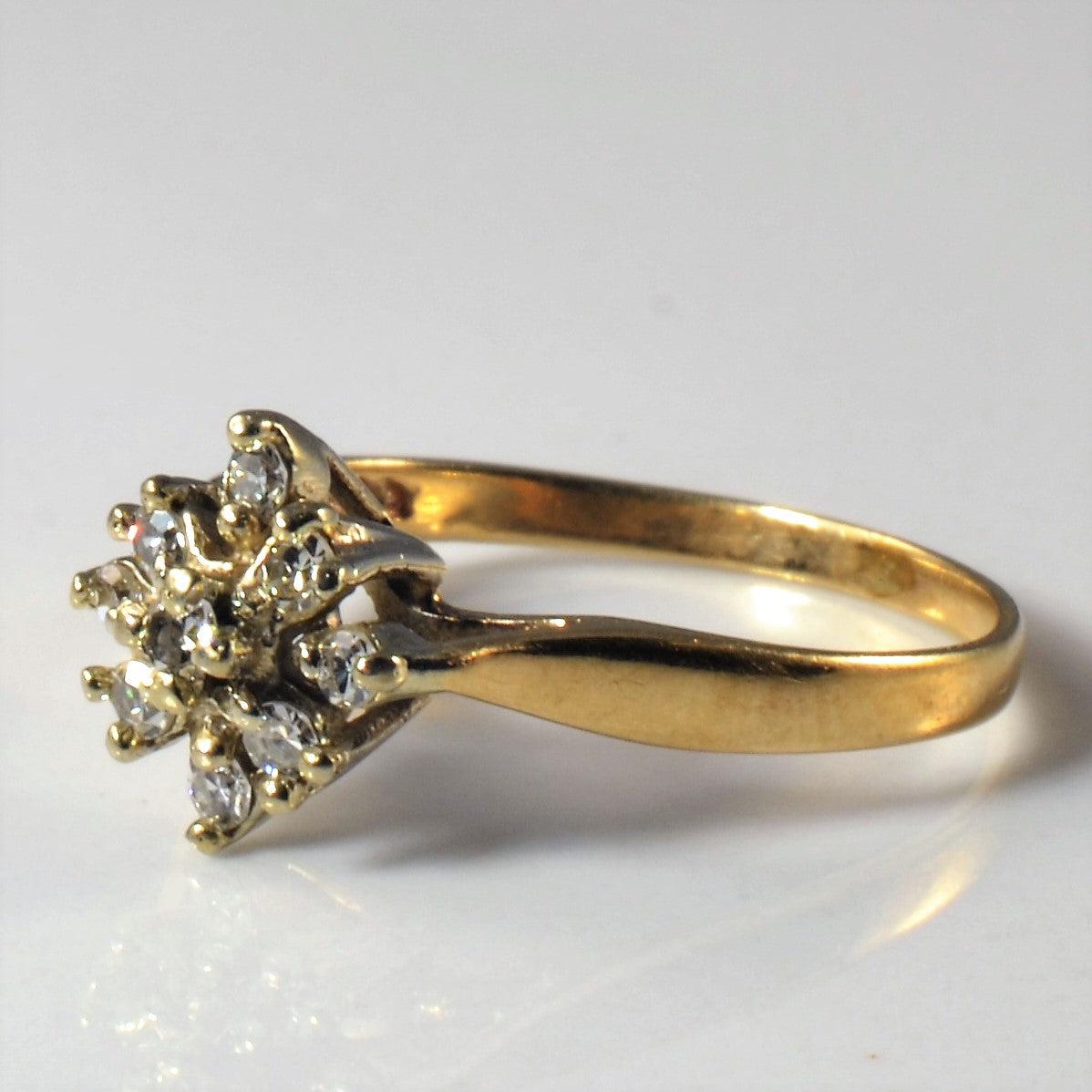 Petite Diamond Cluster Ring | 0.14ctw | SZ 4.5 |