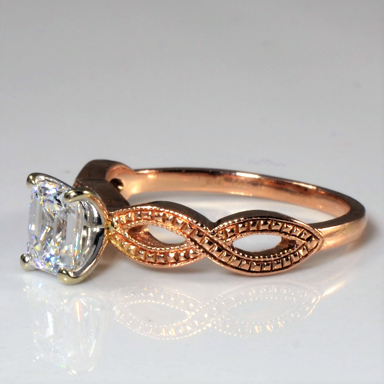'James Allen' GIA Diamond Infinity Design Engagement Ring | GIA 0.71ct VS2 D | SZ 5.5 |