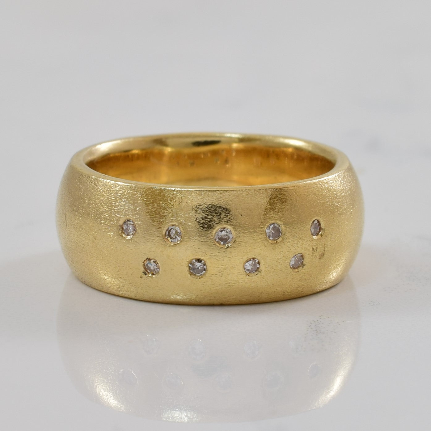 Flush Set Diamond Band | 0.09ctw | SZ 8.25 |