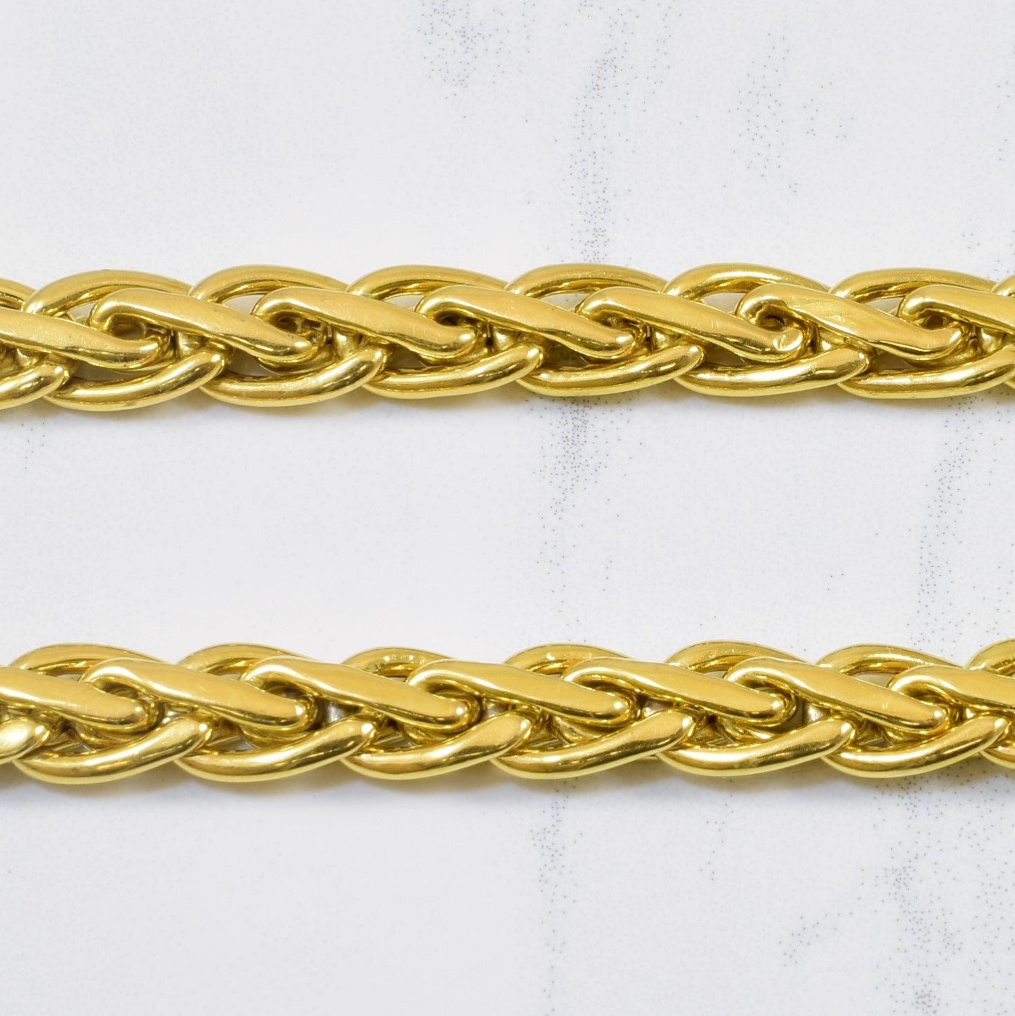 Woven Gold Heavy Necklace | 18" |