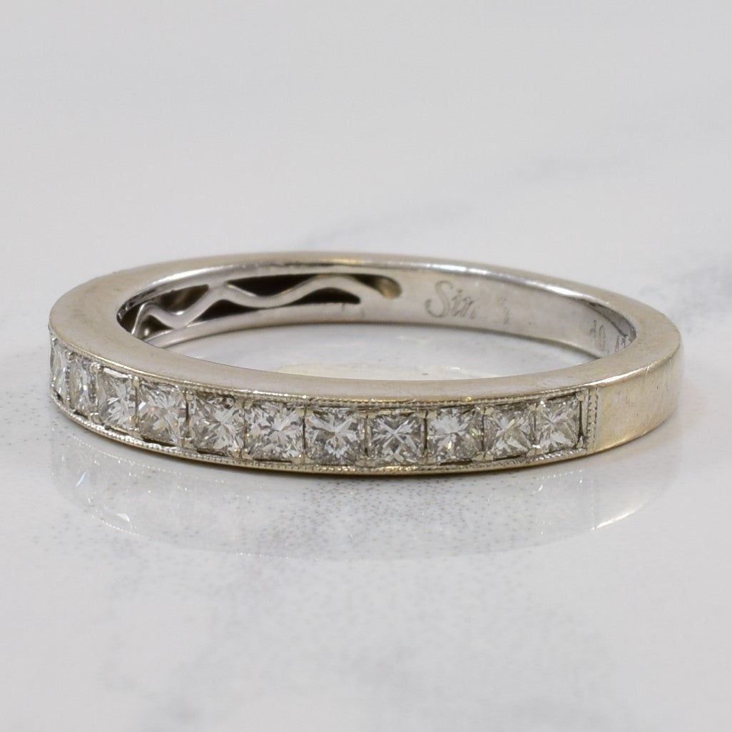 Simon G' Princess Diamond Band | 0.47ctw | SZ 4.5 |