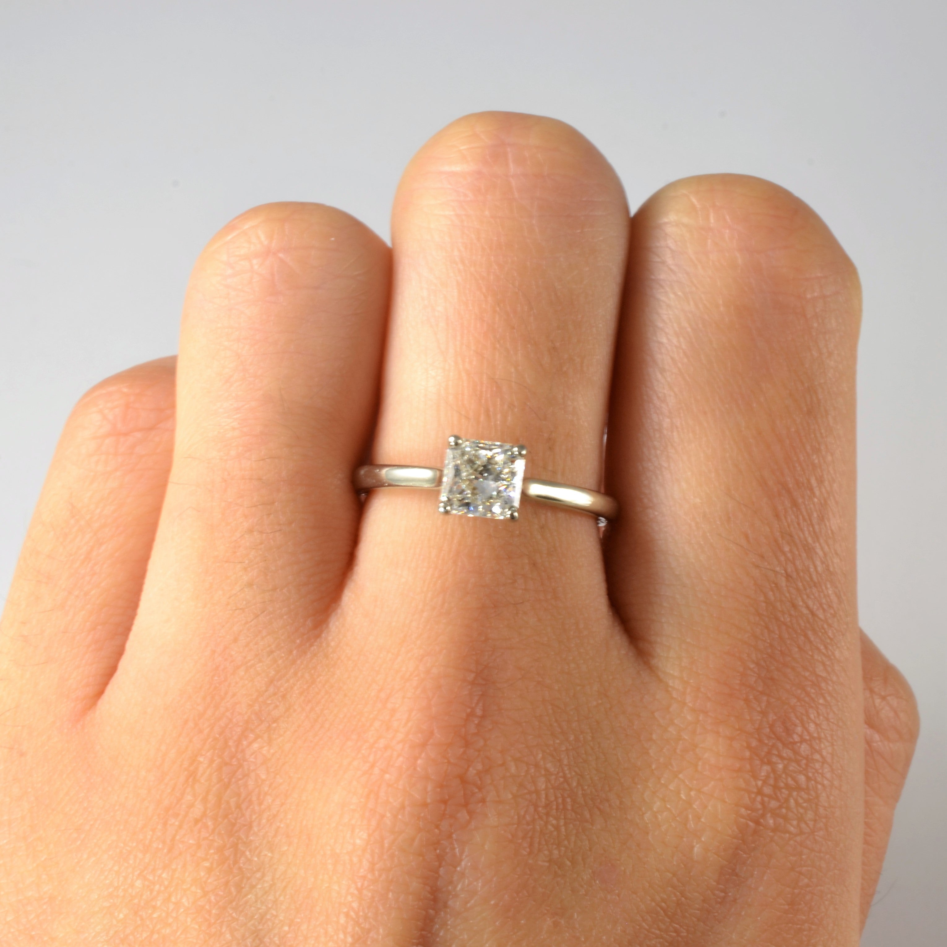 Radiant Cut Solitaire Diamond Ring | 1.00ct | SZ 6.5 |