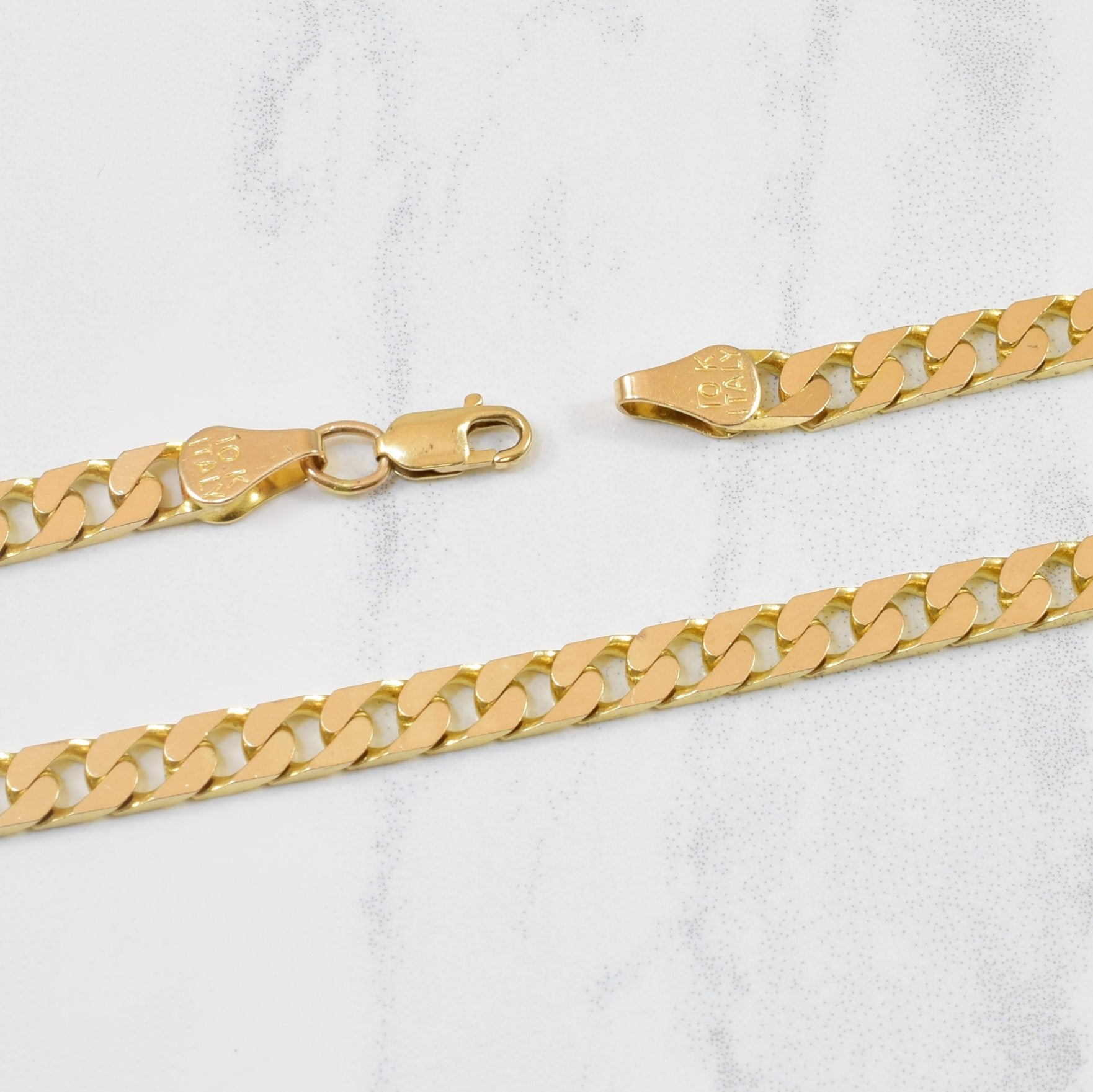 Italian 10k Yellow Gold Curb Chain | 21.5" |