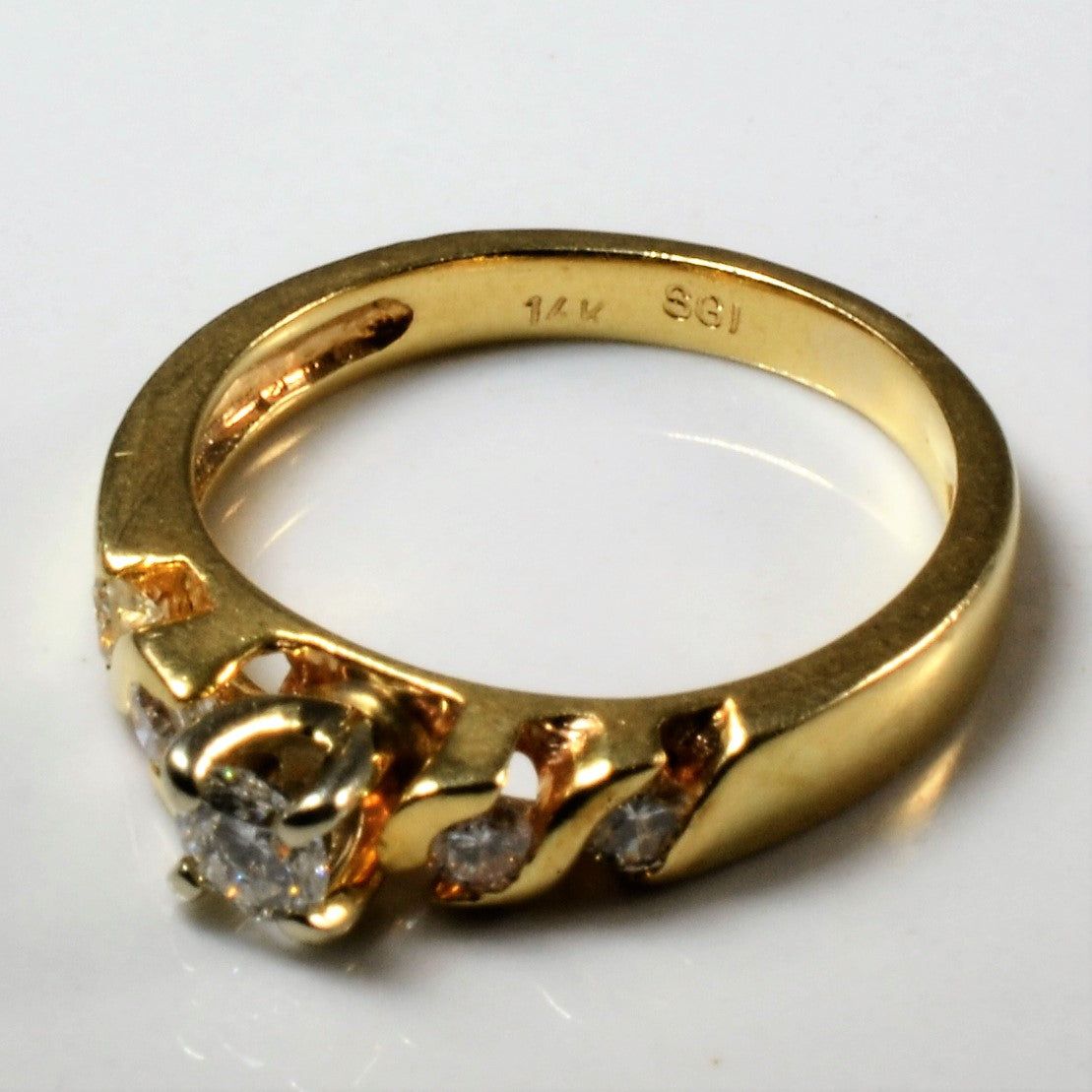 Five Stone Diamond Engagement Ring | 0.34ctw | SZ 5.5 |