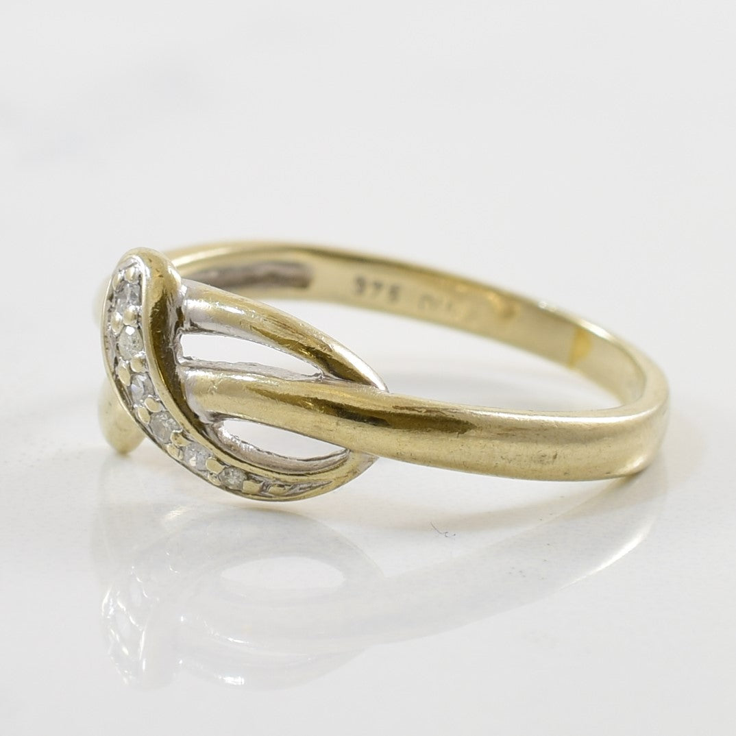 Diamond Knot Ring | 0.03ctw | SZ 7.25 |