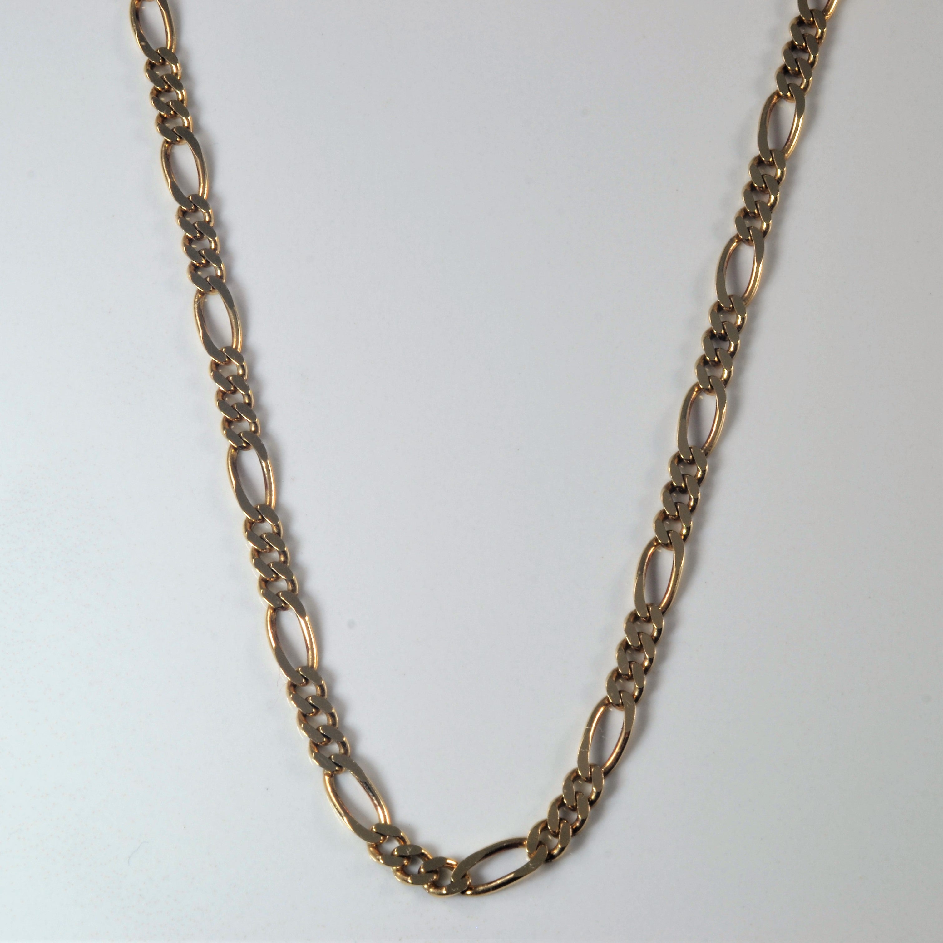 Chaîne Figaro en or jaune 10 carats | 50 cm |
