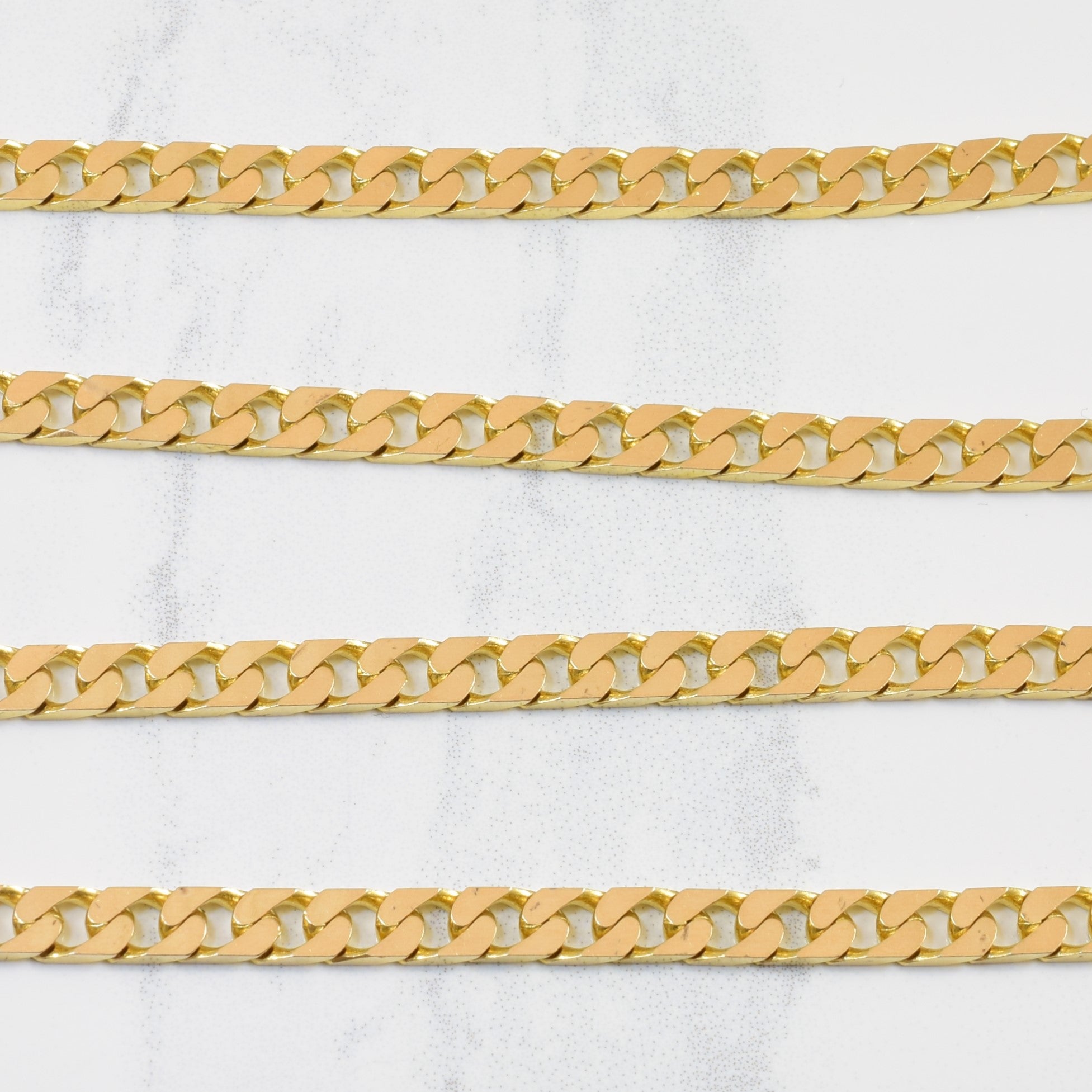Italian 10k Yellow Gold Curb Chain | 21.5" |