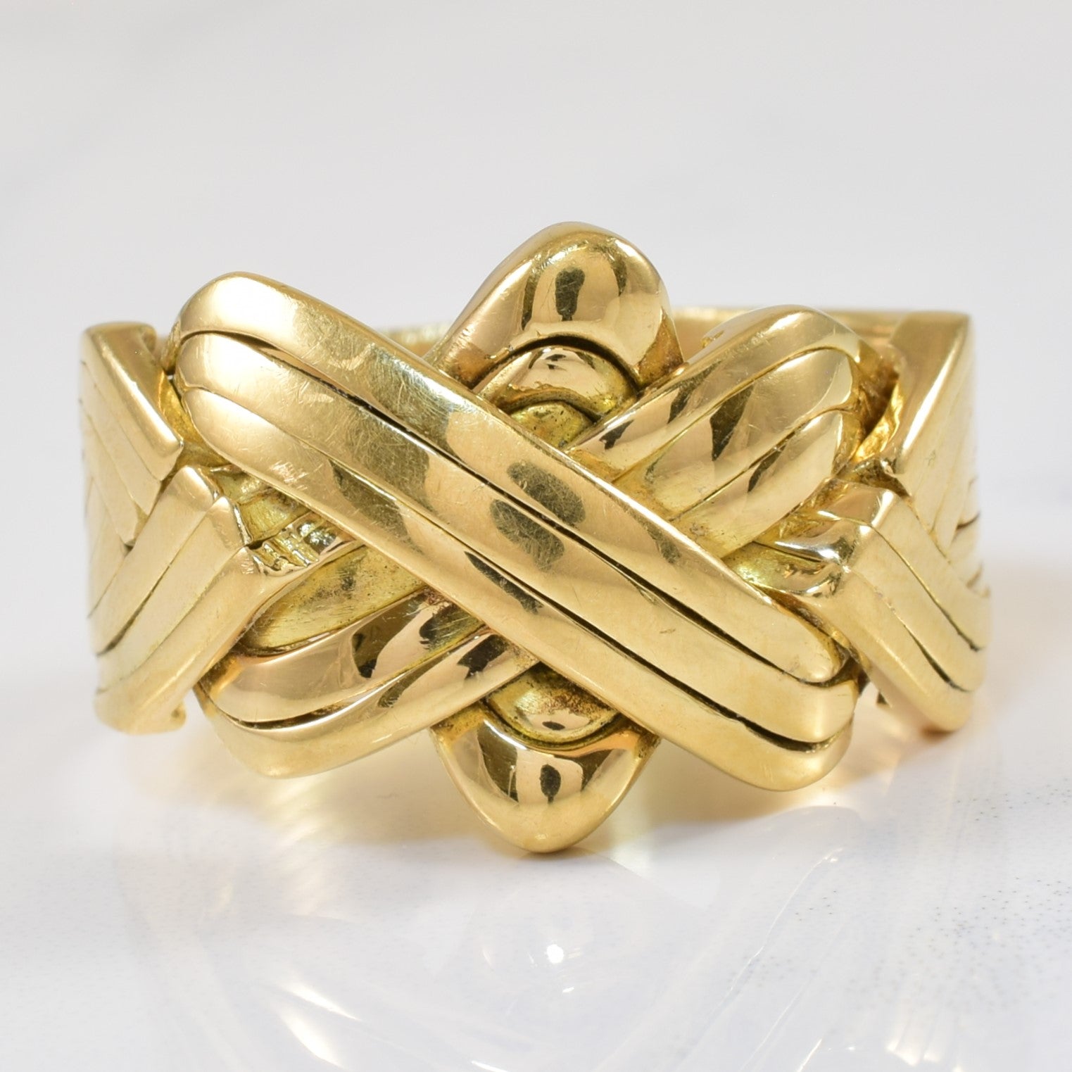 Yellow Gold Puzzle Ring | SZ 13 |
