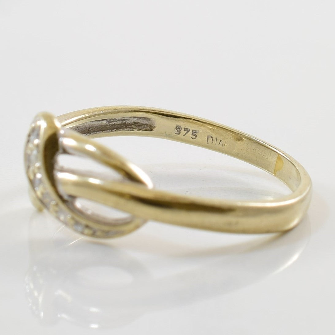 Diamond Knot Ring | 0.03ctw | SZ 7.25 |
