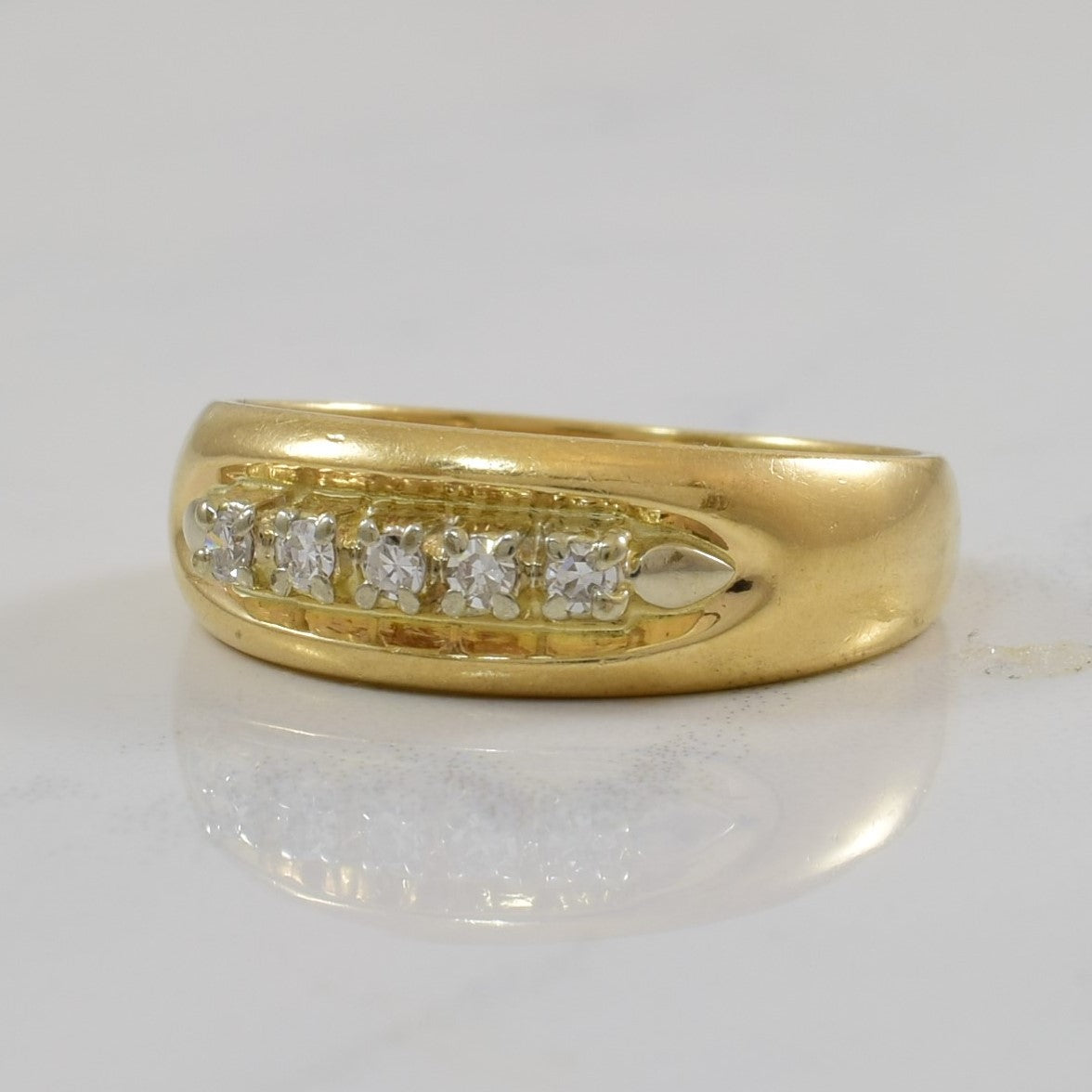 Five Stone Diamond Ring | 0.10ctw | SZ 7.5 |