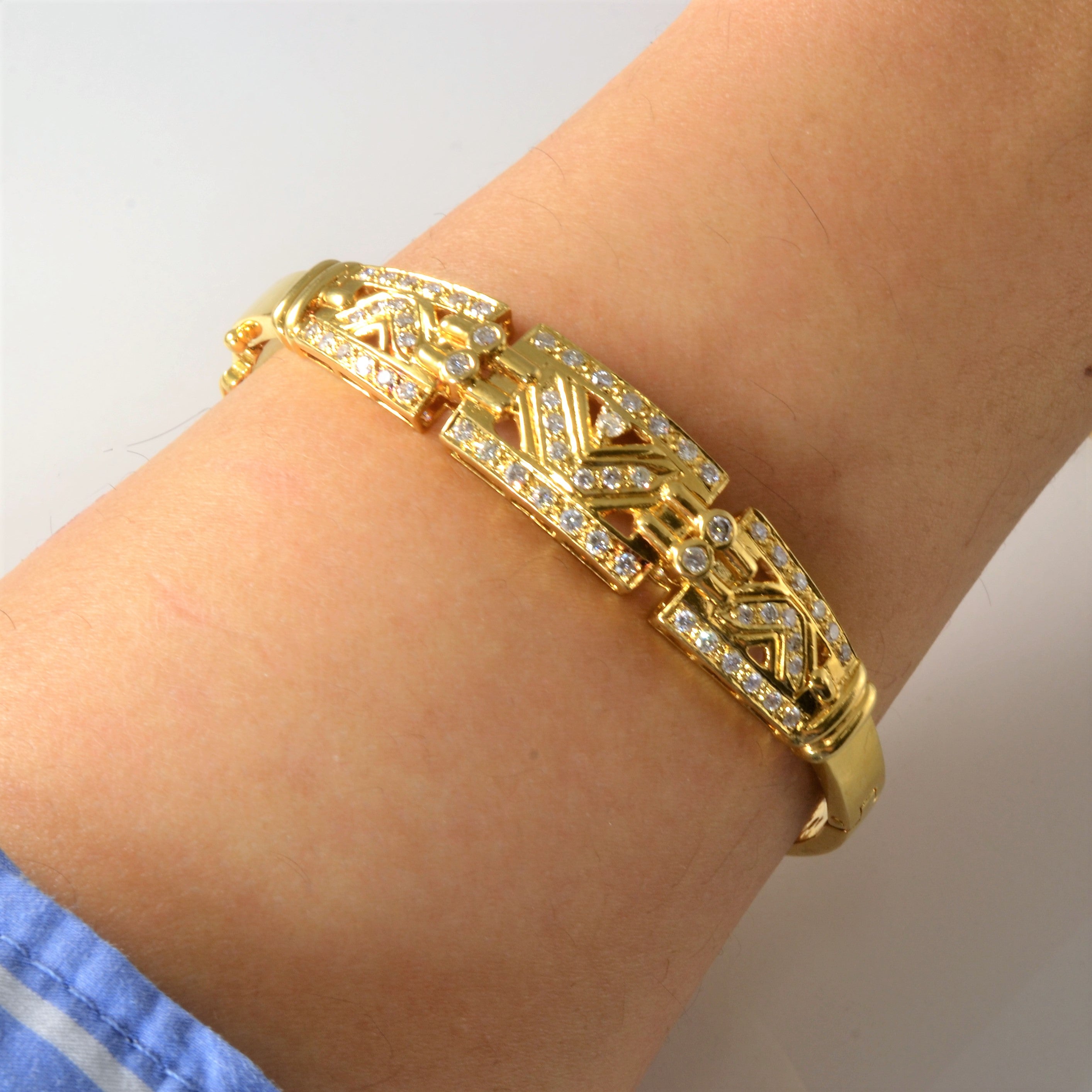 Hinged Diamond Bangle | 1.03ctw | 7.25" |