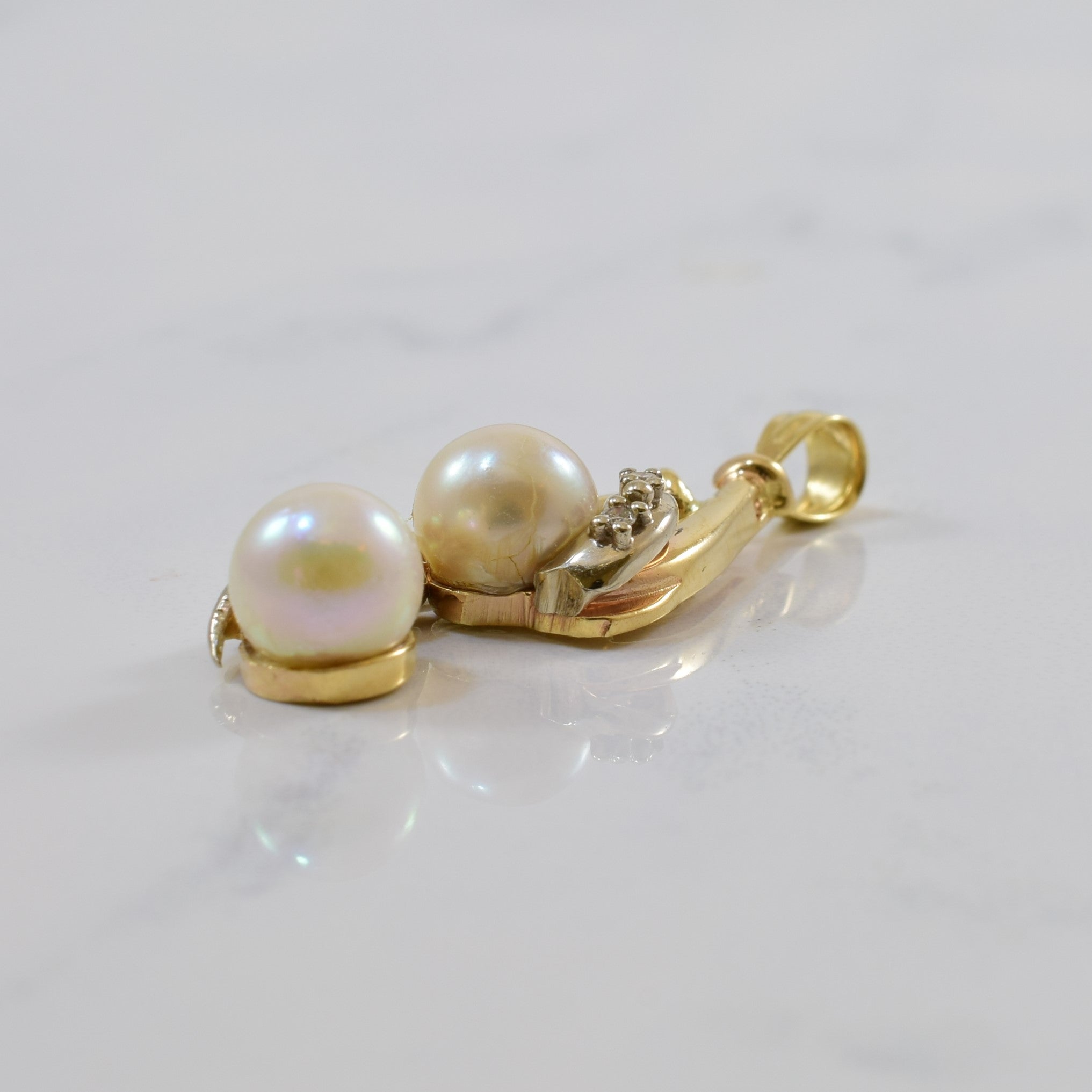 Birks' Pearl & Diamond Pendant | 4.00ctw, 0.03ctw |