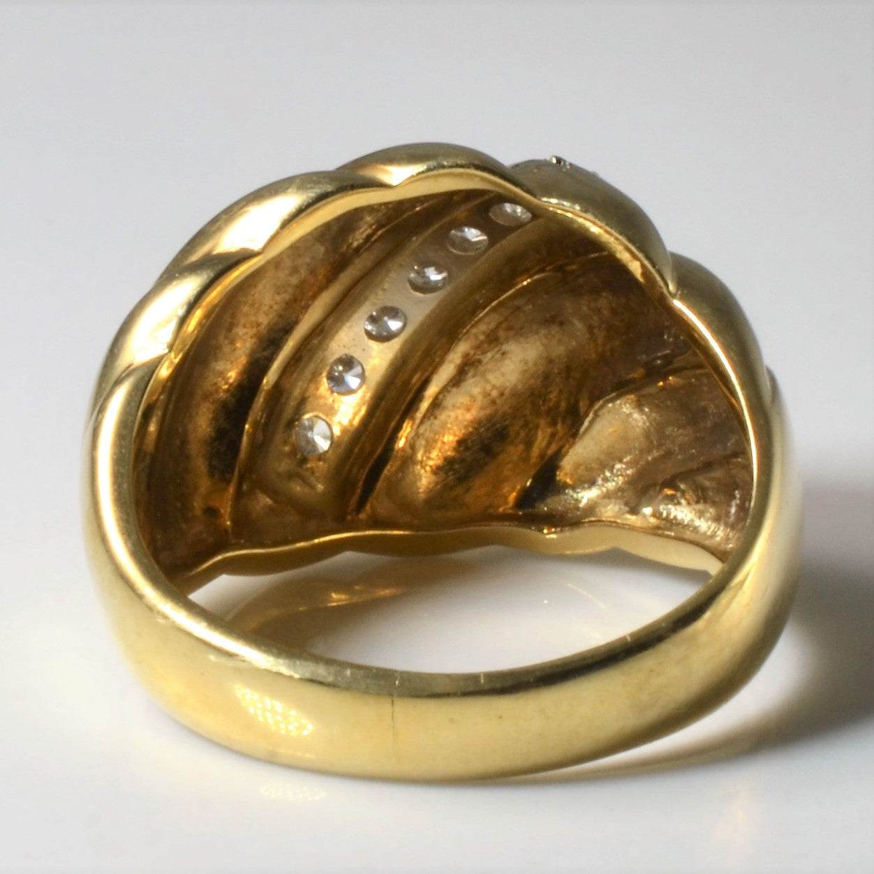 Diamond Croissant Ring | 0.14ctw | SZ 6.25 |