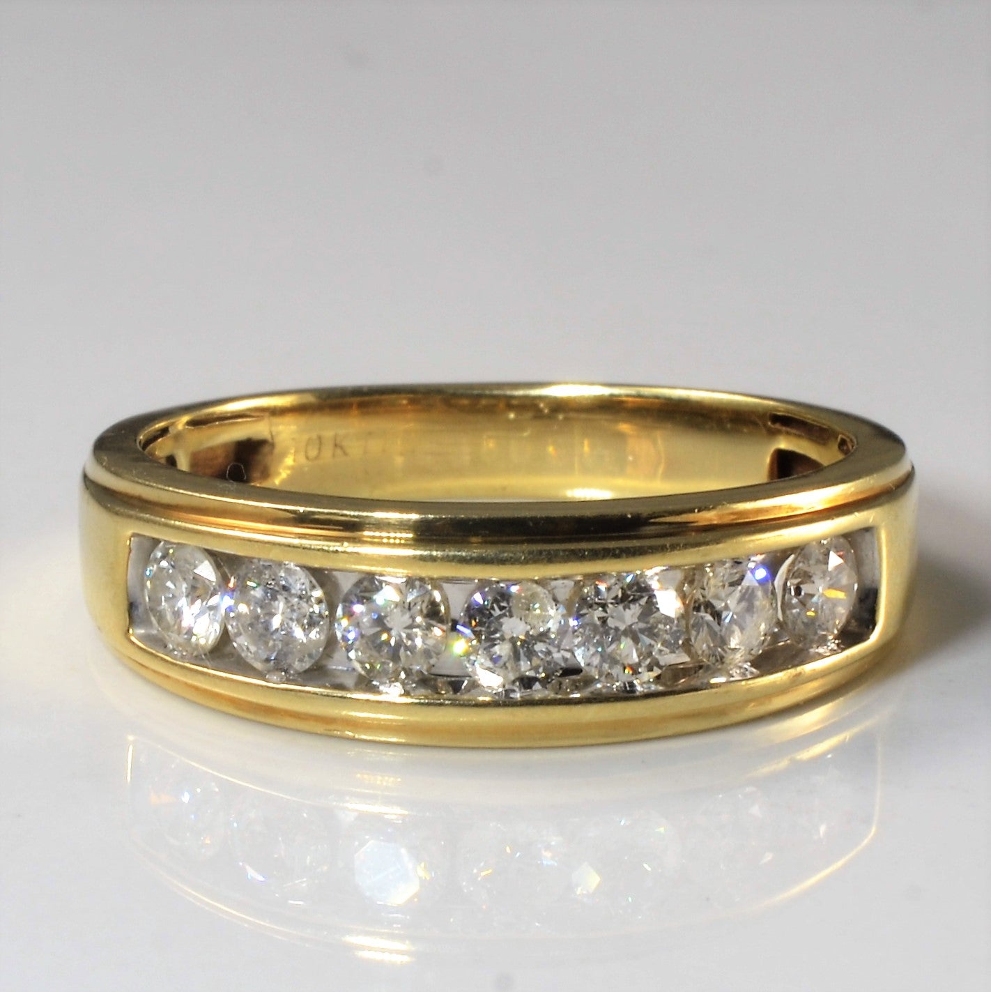 Channel Set Diamond Wide Band | 0.88ctw | SZ 11.25 |