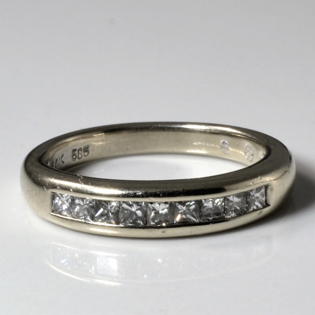 Channel Set Princess Diamond Band | 0.32ctw | SZ 4.5 |