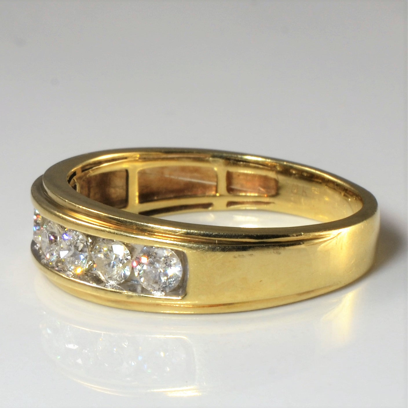 Channel Set Diamond Wide Band | 0.88ctw | SZ 11.25 |