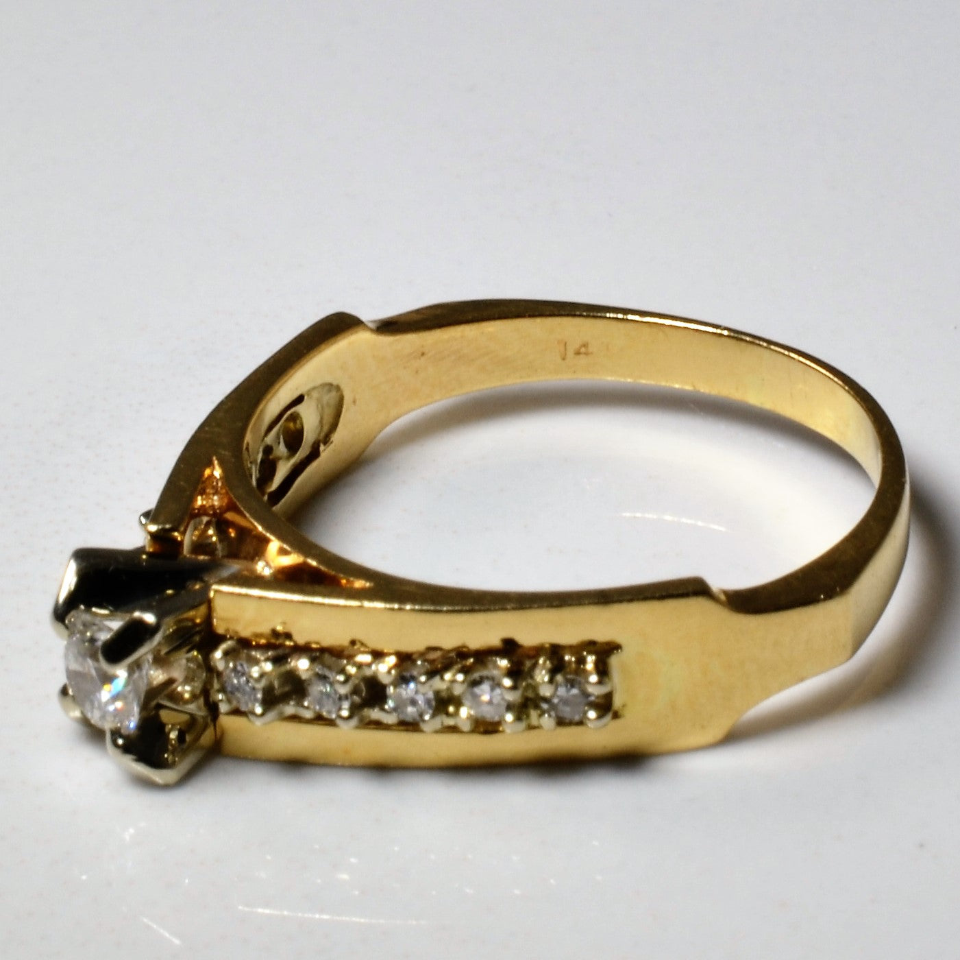 Tapered Shank Diamond Ring | 0.43ctw | SZ 8.25 |