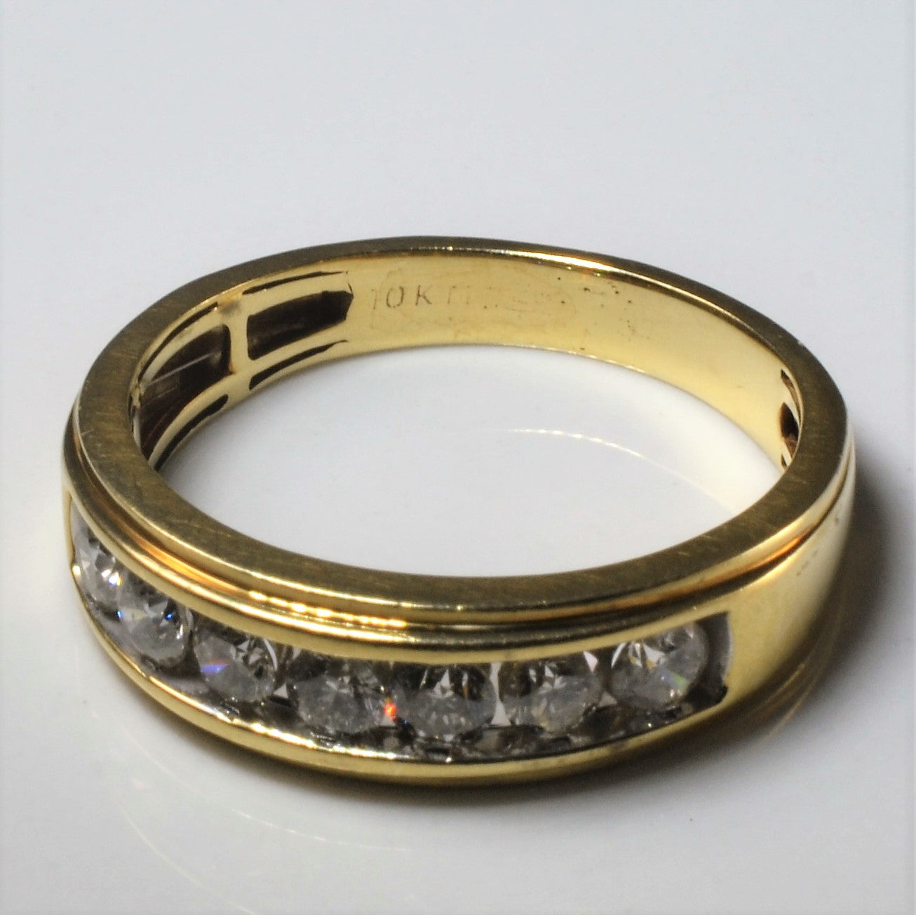 Channel Set Diamond Wide Band | 0.88ctw | SZ 11.25 |