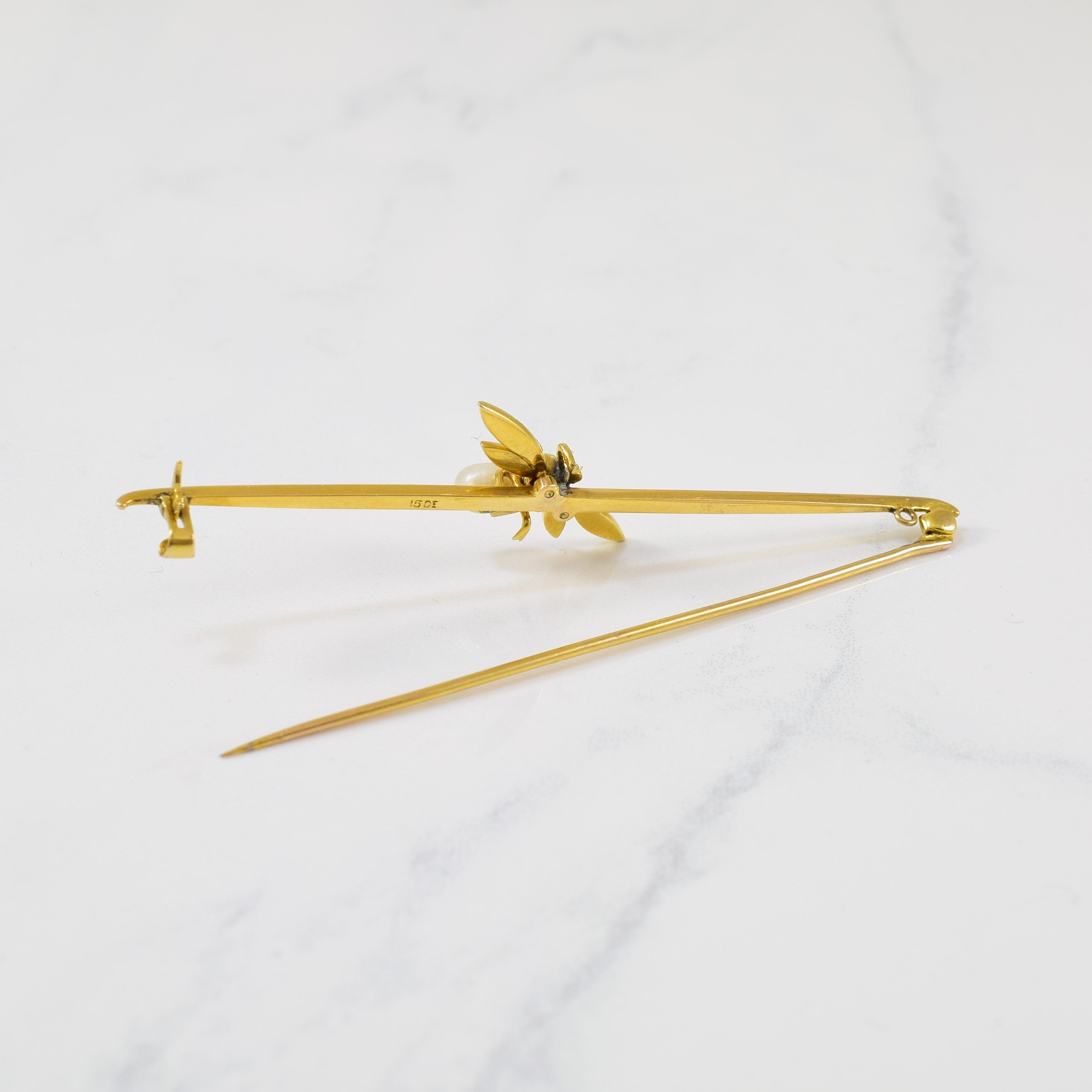 Art Nouveau Critter Brooch | 0.80ctw, 0.15ct |